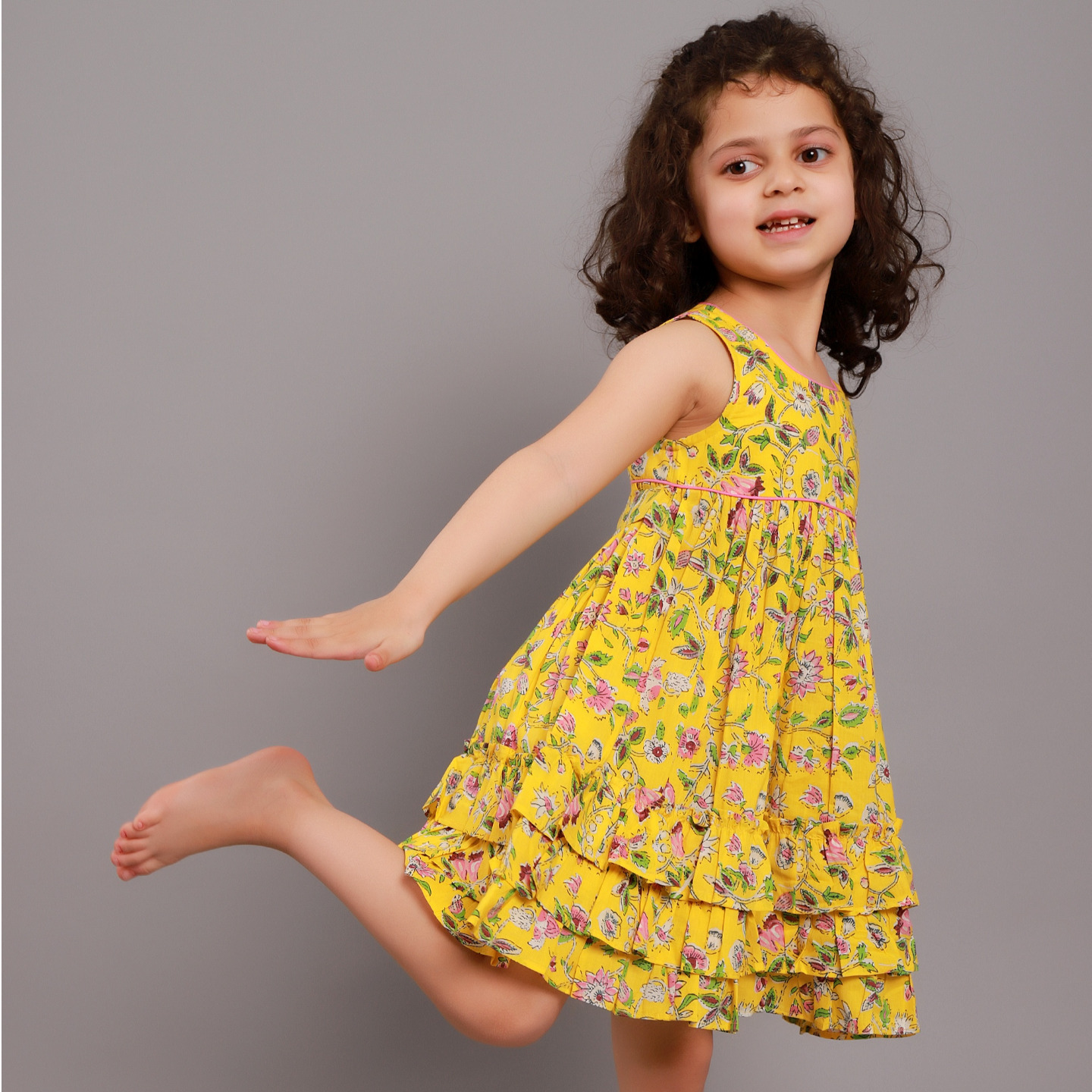 Pom Jaal Dress Yellow