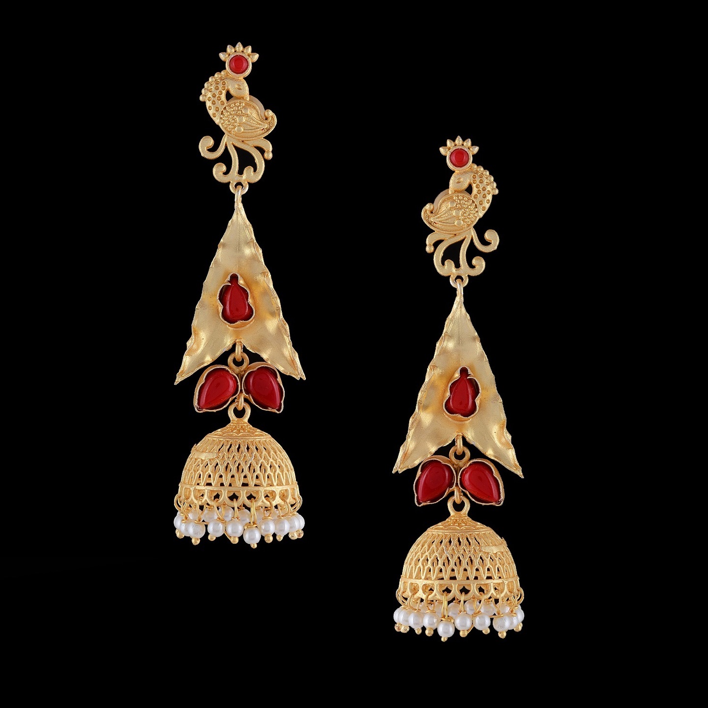 IER 109 - Brass jhumka hangings