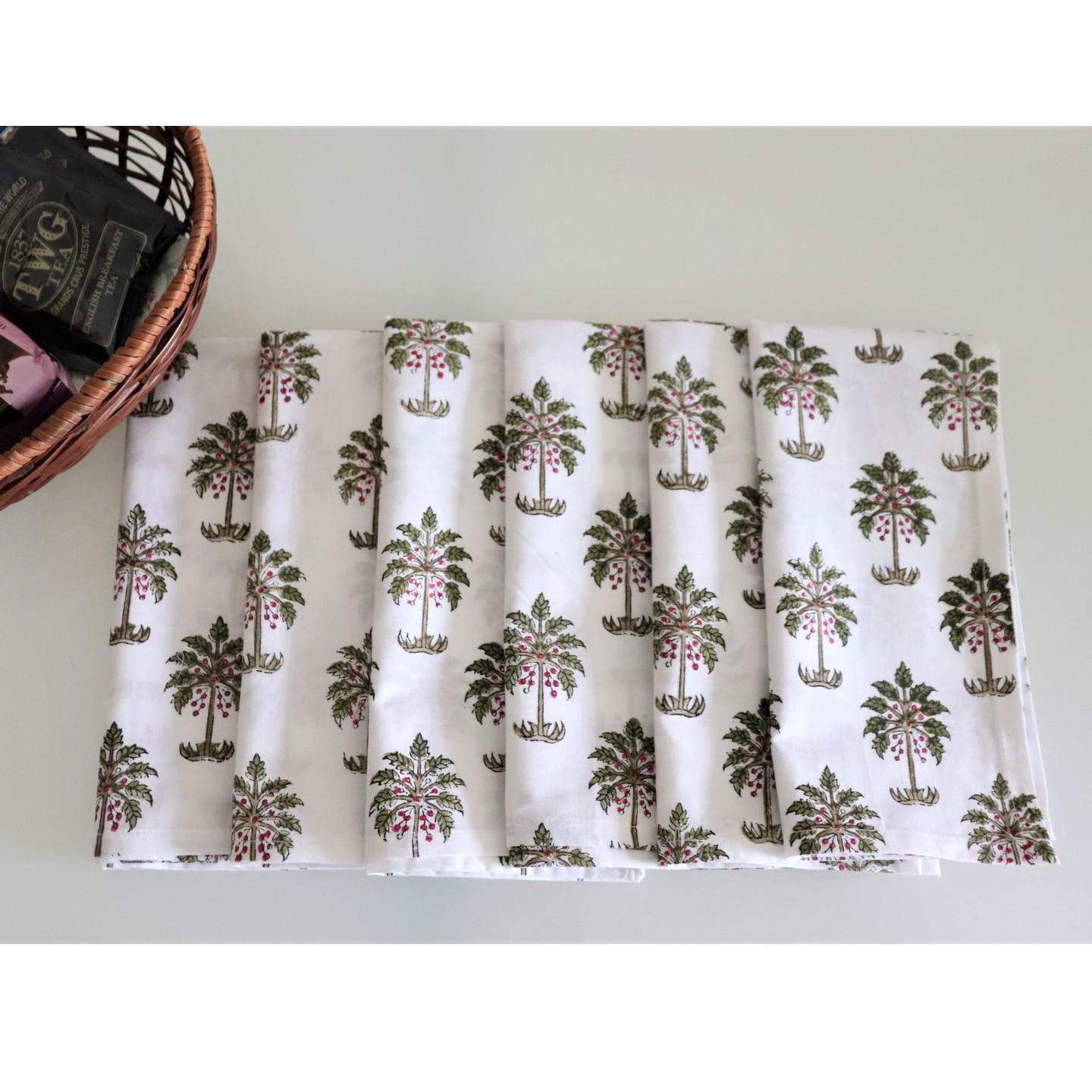 Palm Tree Table Napkins - Set of 6