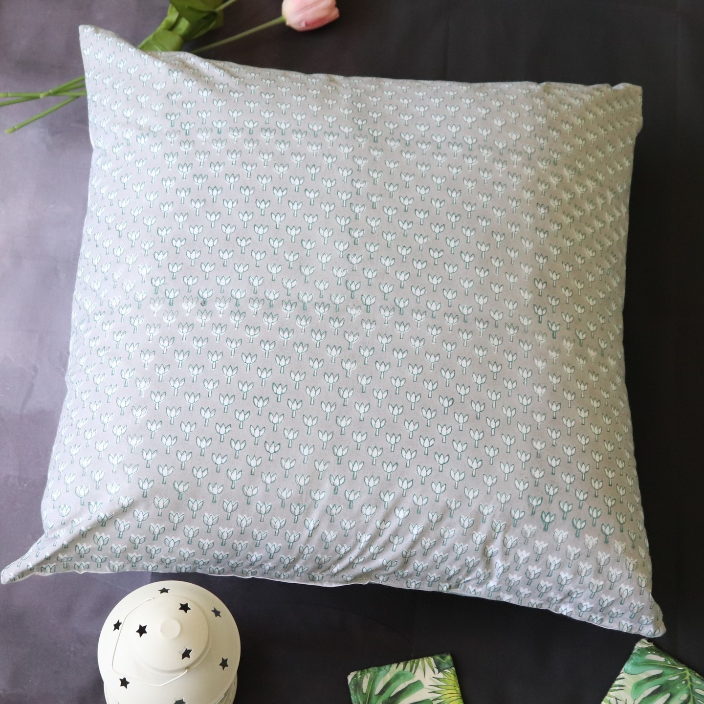 Morning Dew 60cmsx60cms Cushion Cover