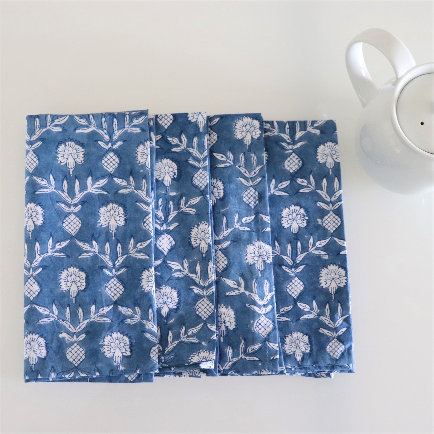 Pacific Blue Table Napkins - Set of 4