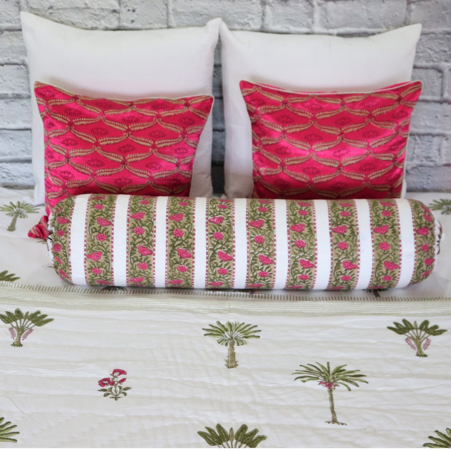 Palm Tree Bolster Case