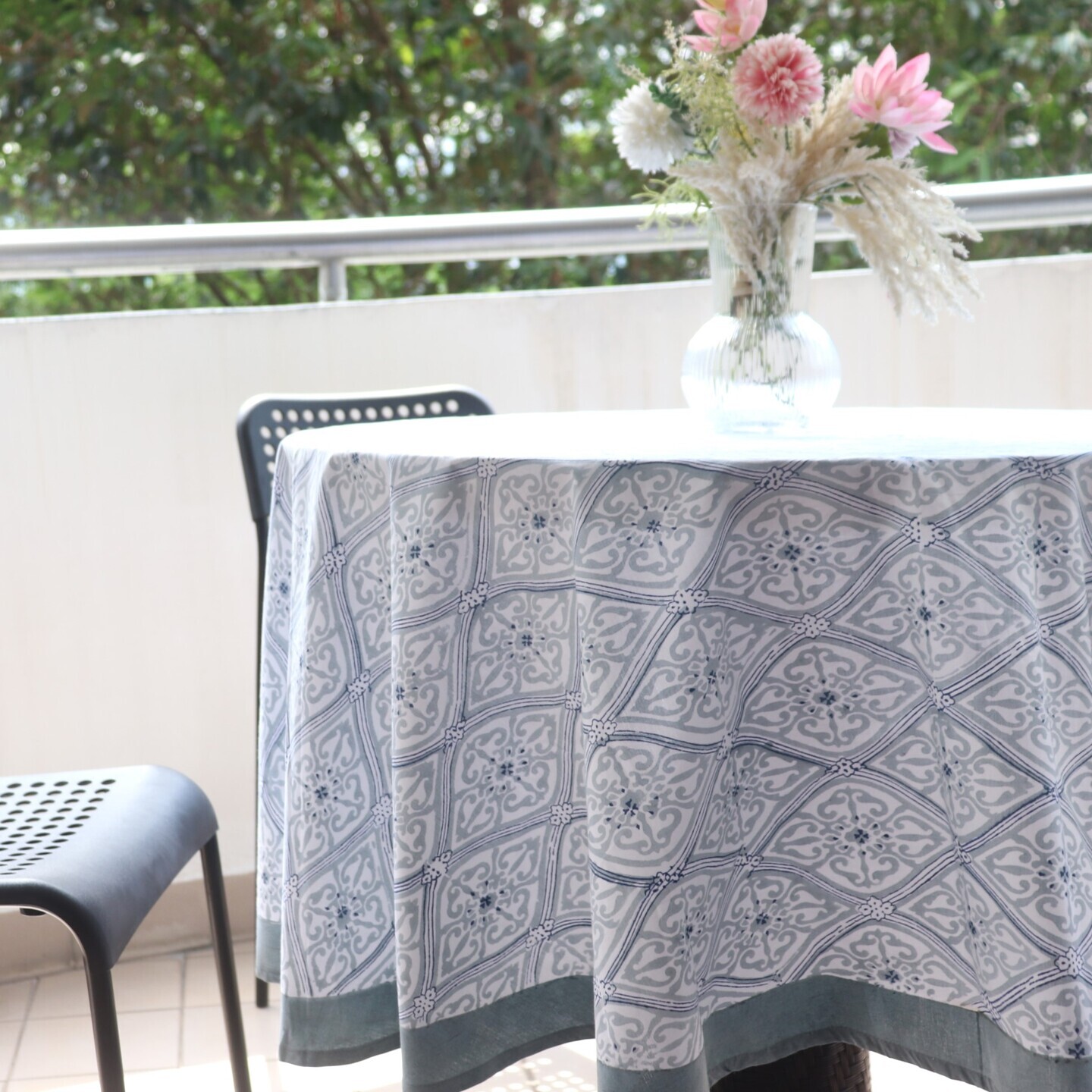 Twilight Blue 150cms x 150cms Round Table Cloth