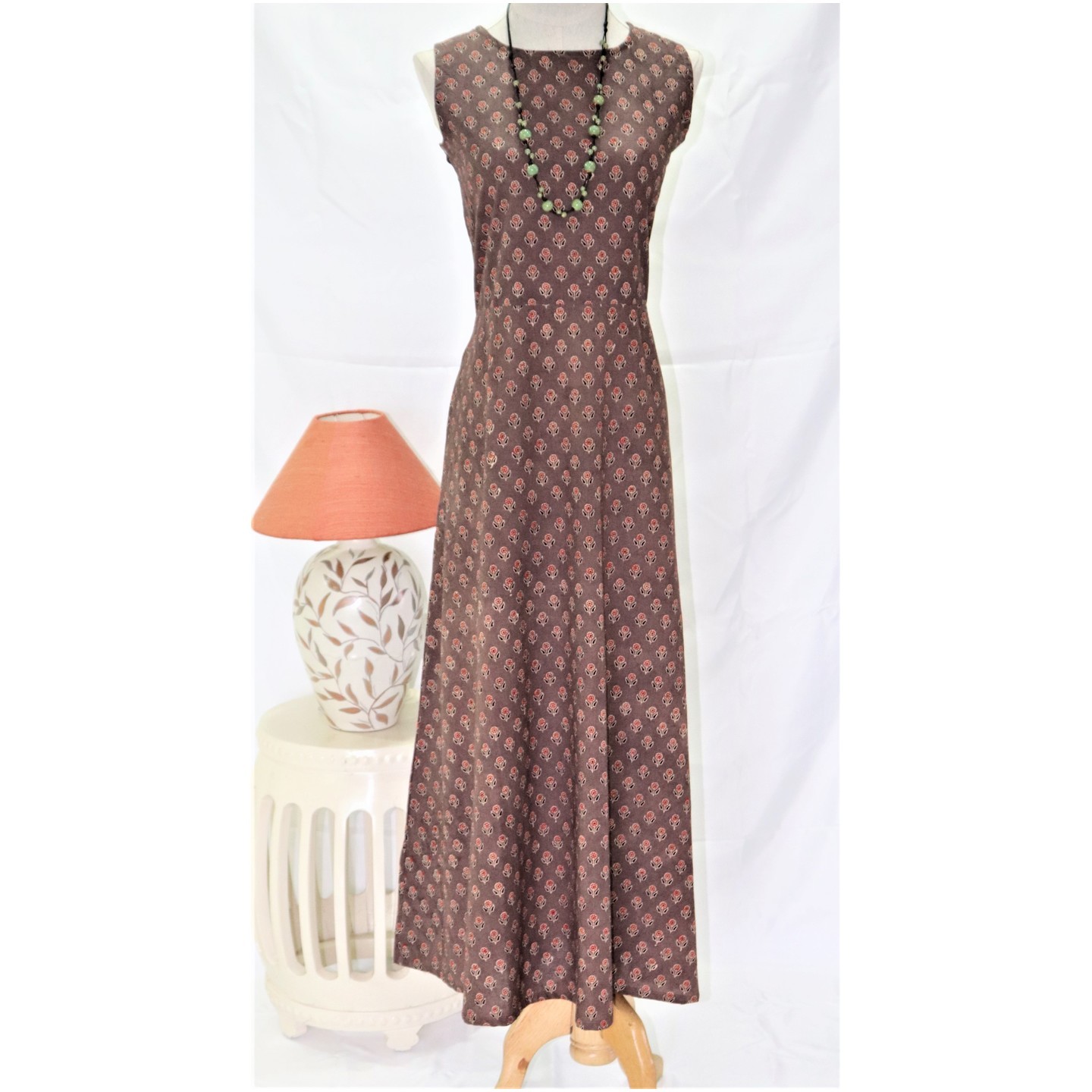 Rose Cotton Midi Dress