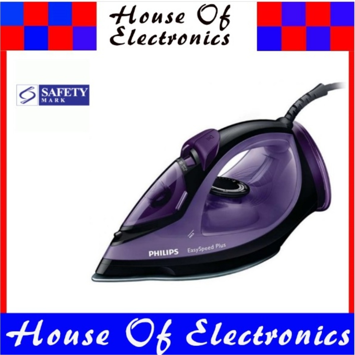 Philips GC2048 Steam Iron. 2 Years International Warranty.