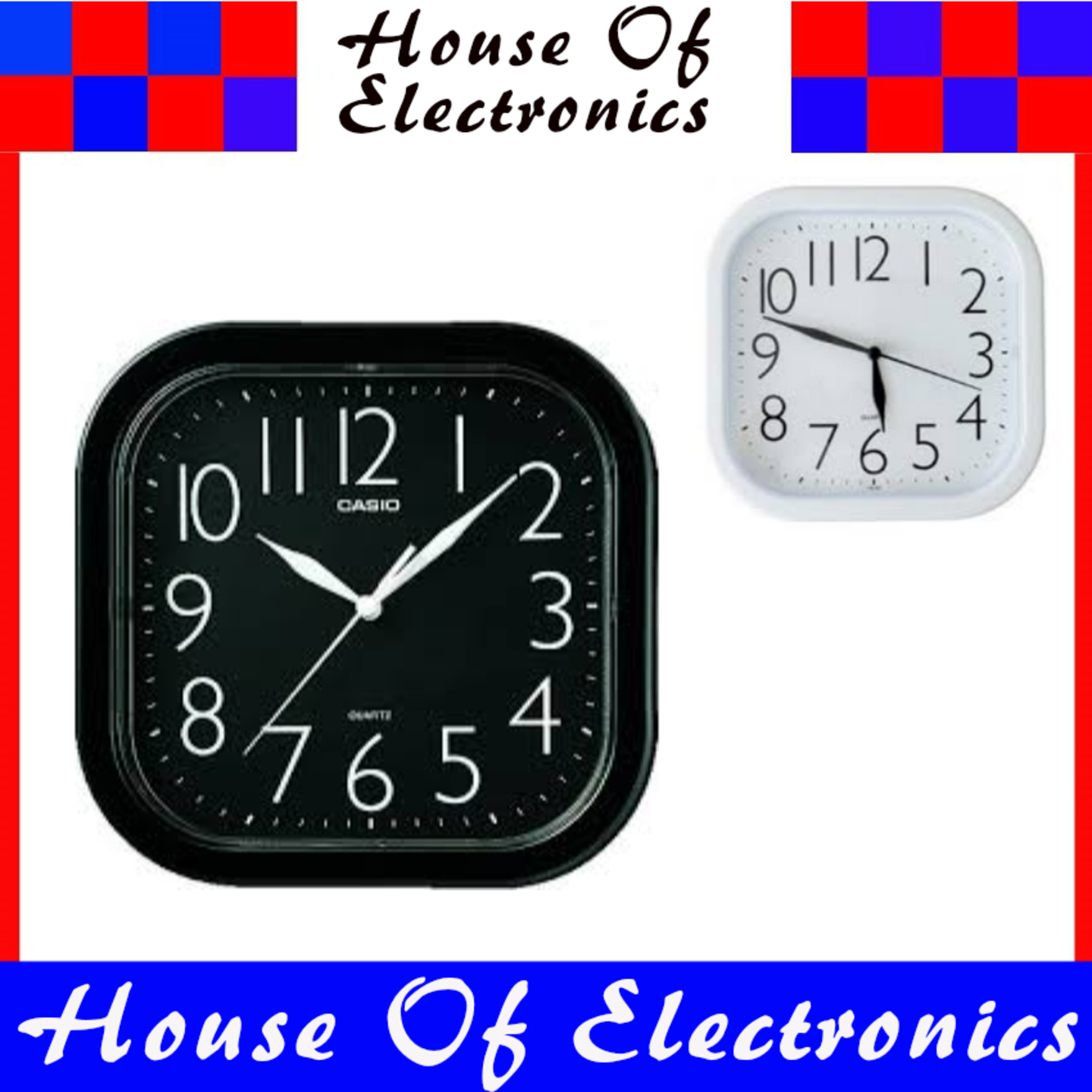 Casio IQ-02 Wall Clock. Available in 2 colours. 1 Year Warranty.