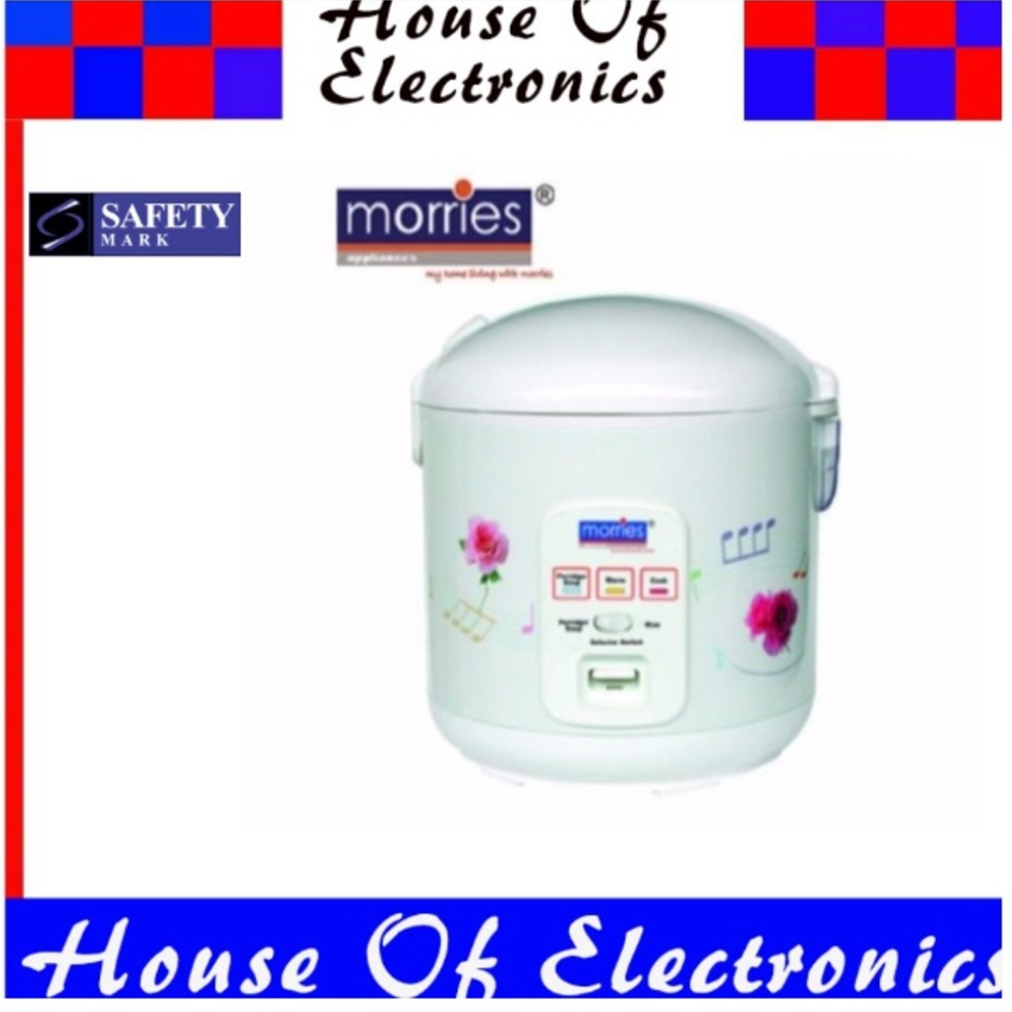 MORRIES MSRC68R4 4 IN 1 RICE COOKER with 1.8L Capacity. 1 Year Warranty 