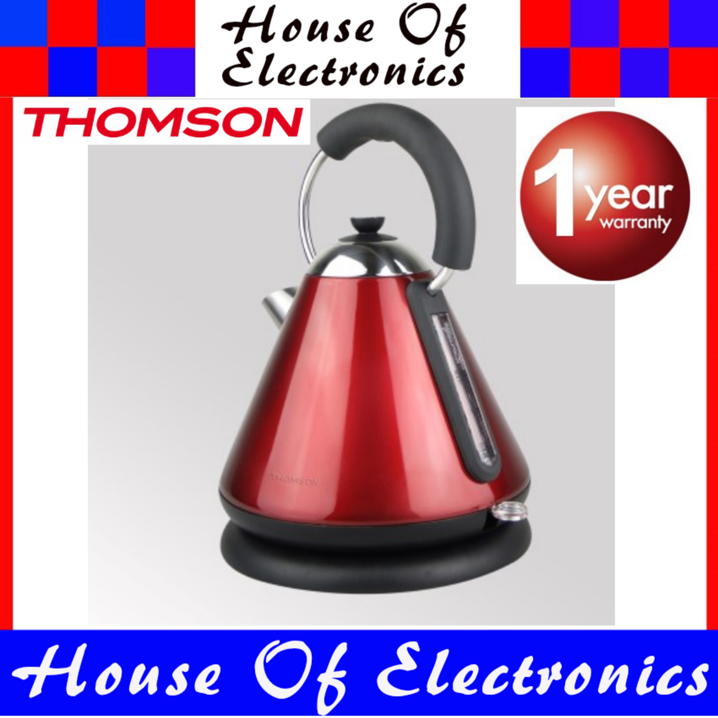 Thomson TM-SSK004C Kettle. Pryamid Designed. Strix Controller