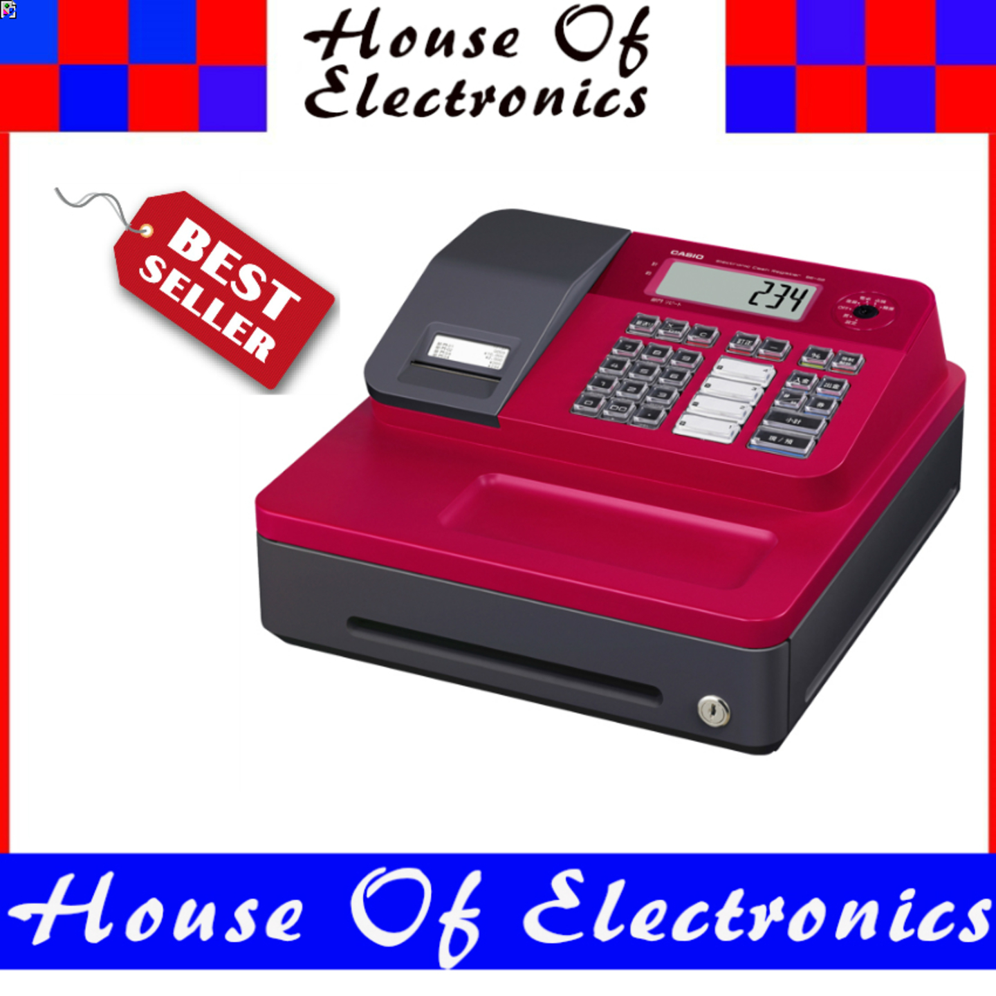 Casio SE-G1 Cash Register. 1 Year Warranty. Psb safety Mark Approved