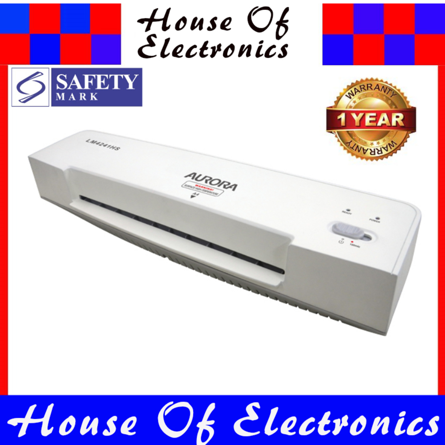 Aurora AUR LM4241HS Laminating Machine .1 Year warranty.