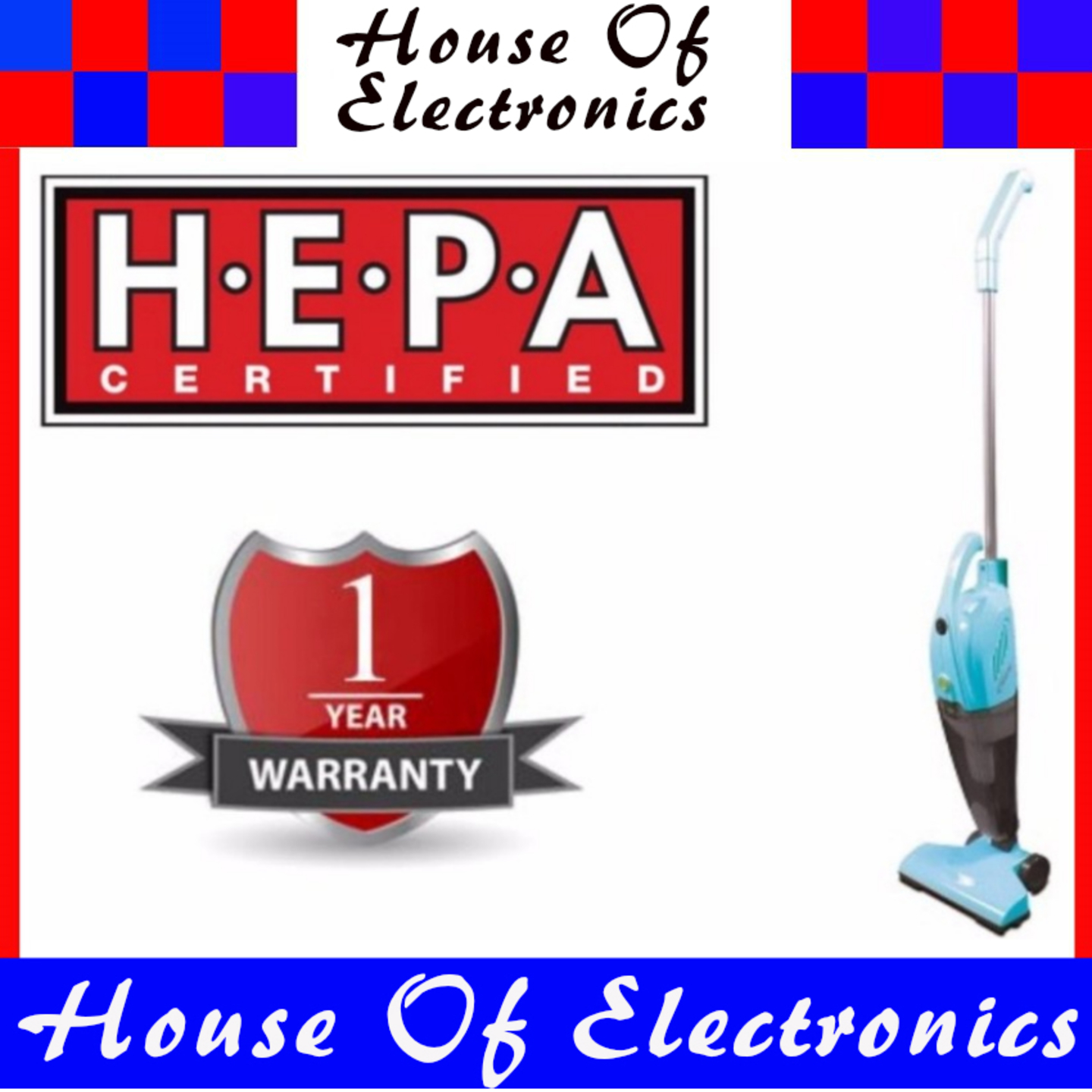 Powerpac PPV600 Stick Vacuum Cleaner 800Watts. PSB Safety Mark Approved. 1 Year Warranty