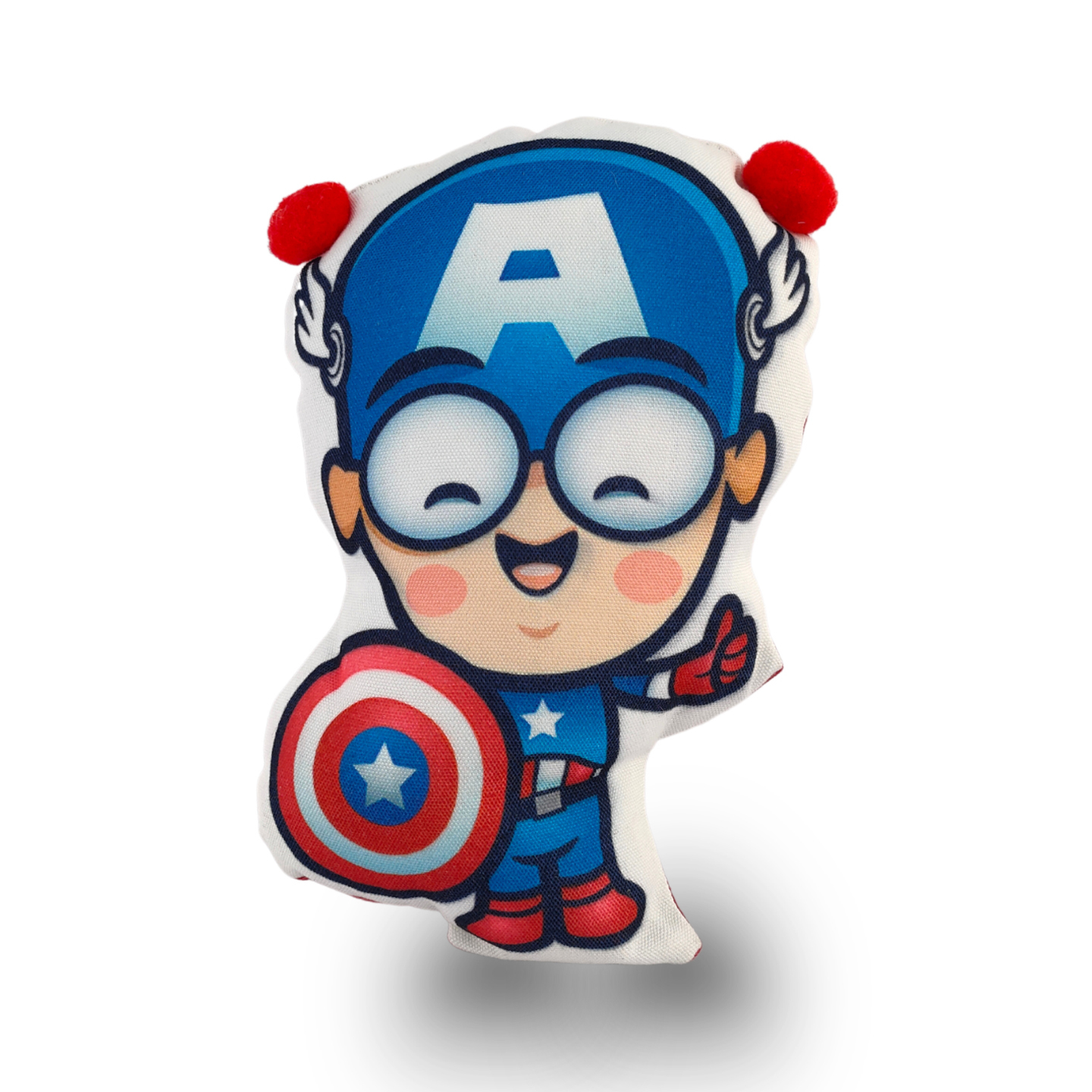 Myneev Digital printed Super Hero Canvas Kids and Baby Soft Toys for First Play Room Decoration Living Room Bench and Swings 26 x 19 Centimetre 0-5 Years