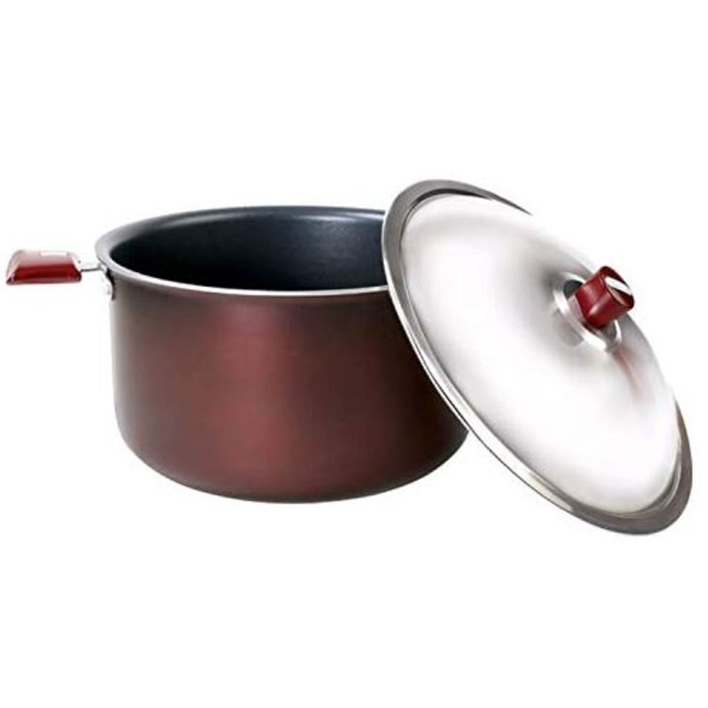 Nirlep by Bajaj Electricals Aluminium Select J Class Non Stick Induction Casserole with Lid, 3 Liters, Maroon Red