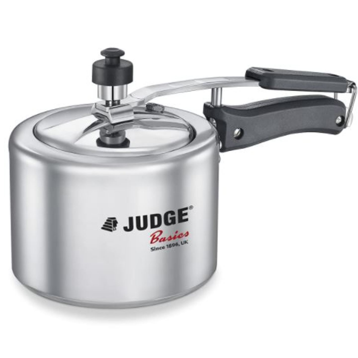 Judge by TTK Prestige Basics Non-Induction Base Inner Lid Aluminium Pressure Cooker, 2L, Silver