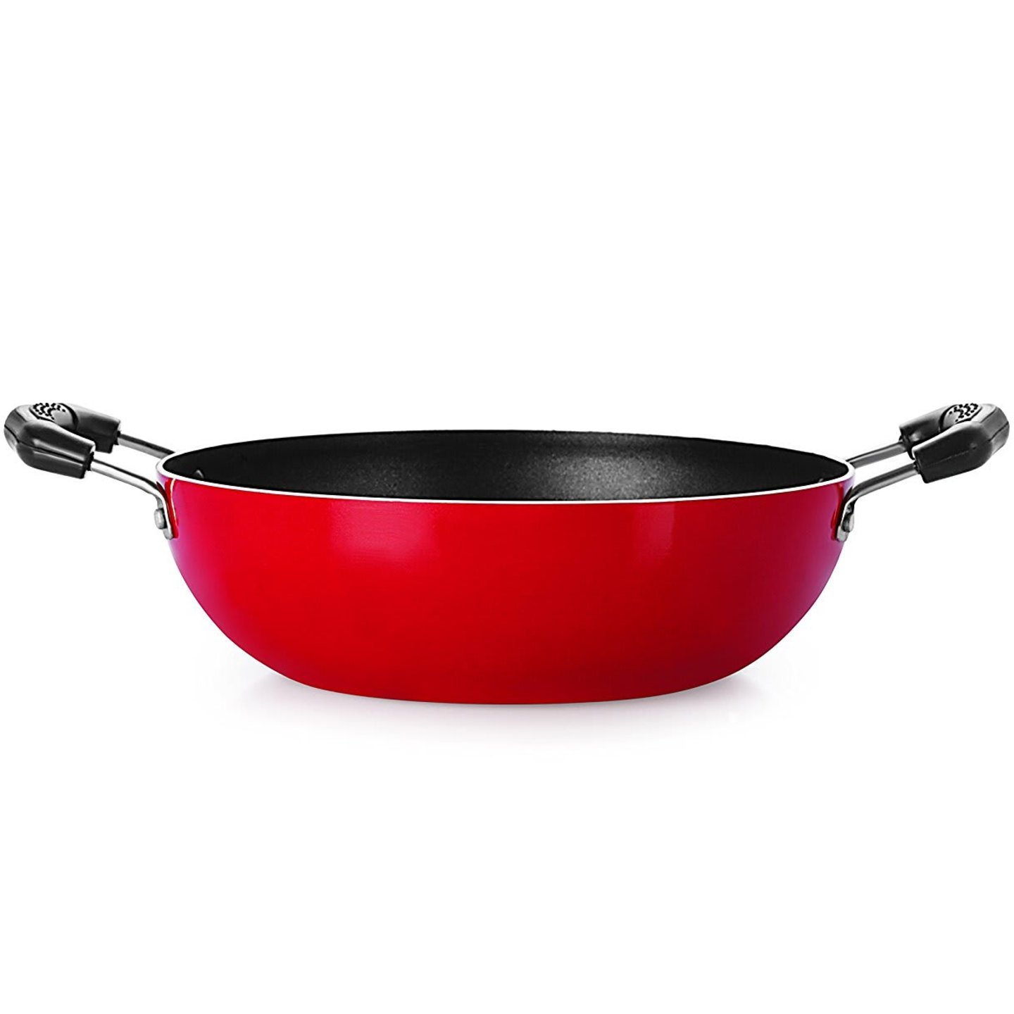 NIRLON CLASSIC RANGE NON-STICK ALUMINUM KADHAI 185 MM NON INDUCTION BASE KD-10