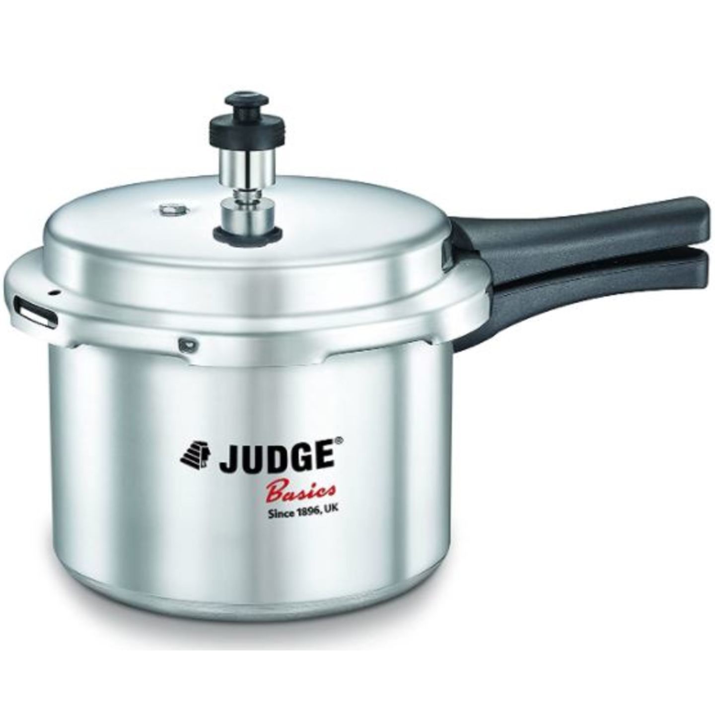 Judge by TTK Prestige Basics Non-Induction Base Outer Lid Aluminium Pressure Cooker, 3L, Silver