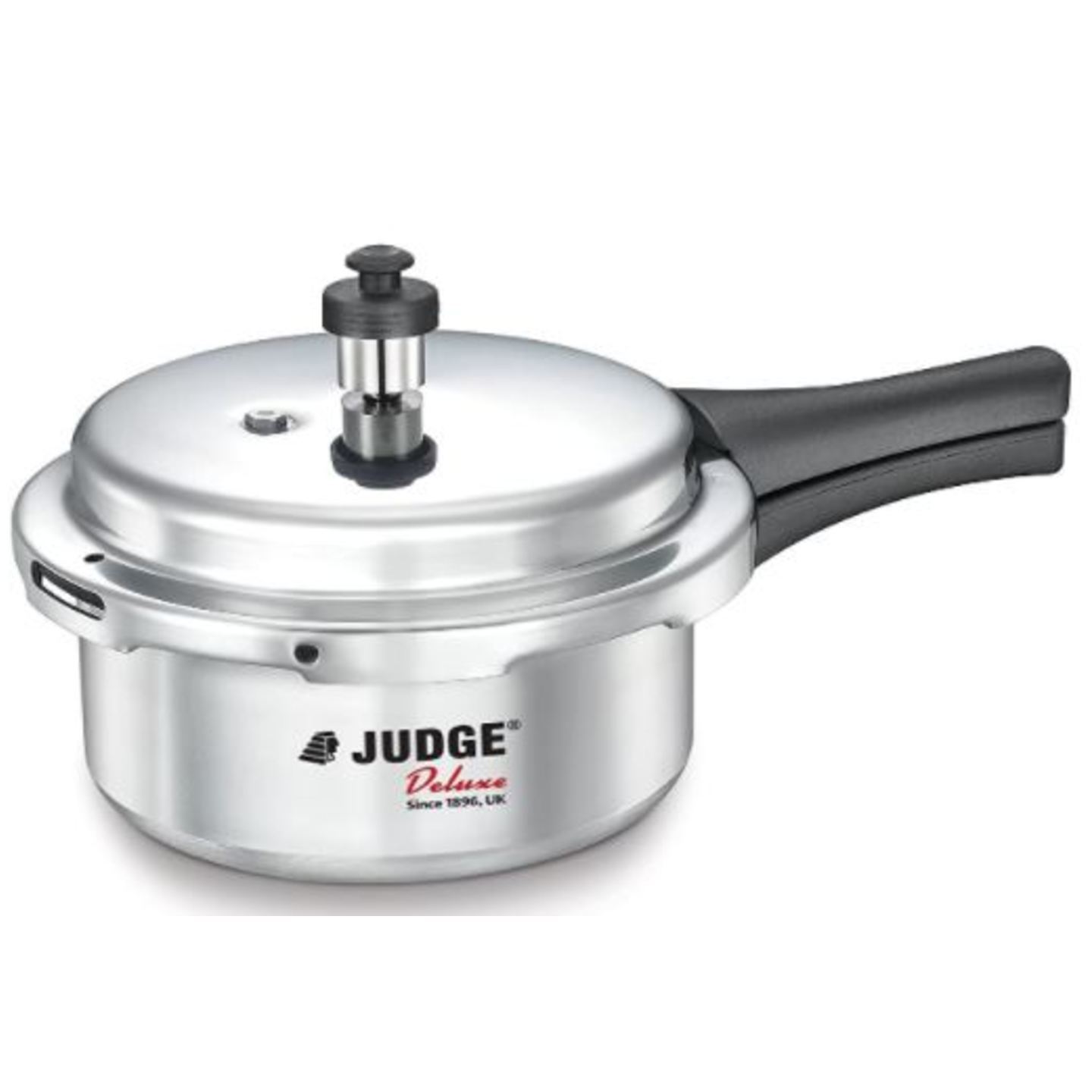 Judge by TTK Prestige Aluminium Pressure Cooker (Induction Base), Outer Lid, 2 litres, Silver