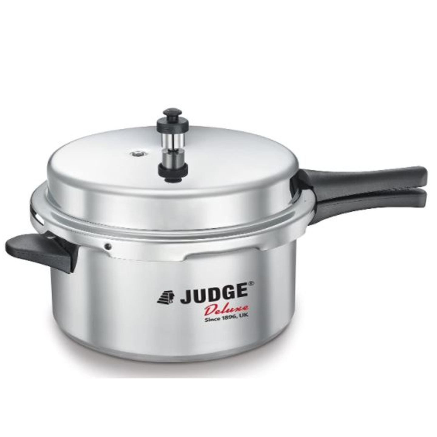 Judge by TTK Prestige Aluminium Pressure Cooker (Induction Base), Outer Lid, 7.5 litres, Silver