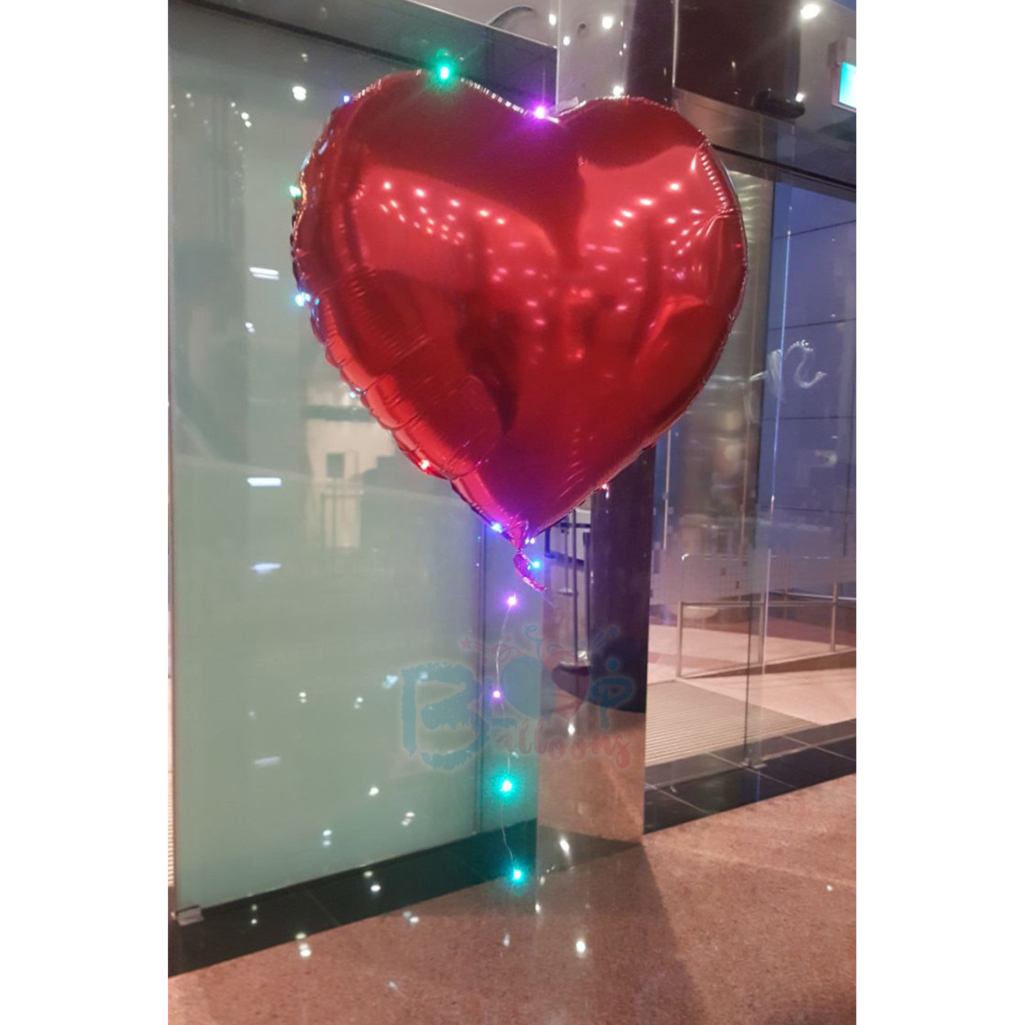 24'' Led Heart Shape Balloon (Non - Helium)