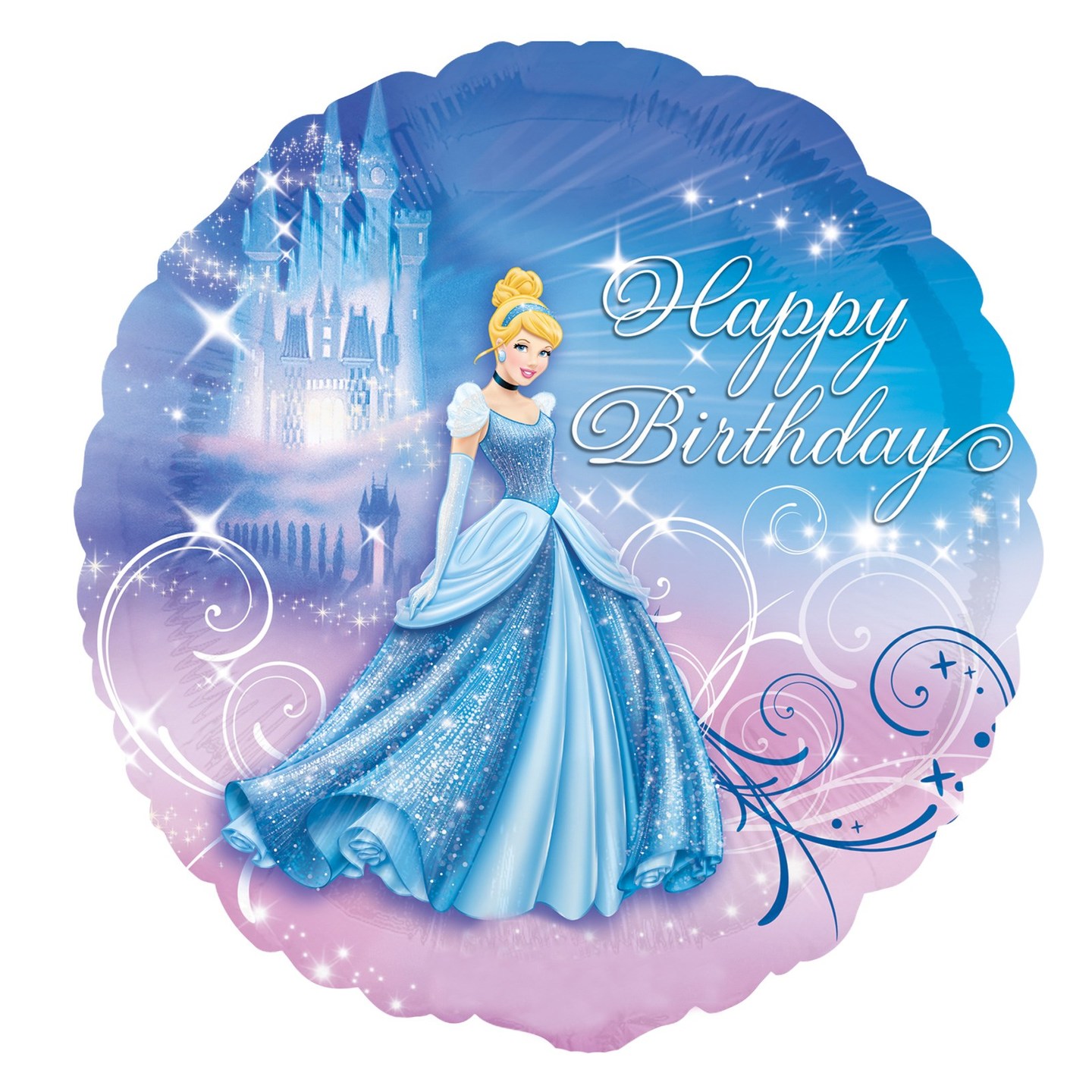 18" Princess Cinderella Birthday Balloon (Helium)