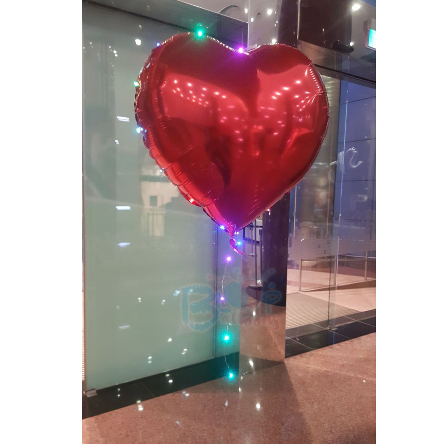 24'' Led Heart Shape Balloon (Helium)