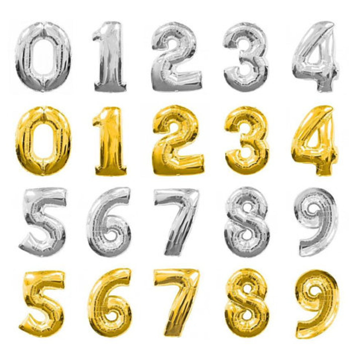 40" Number Foil Balloons (Helium)