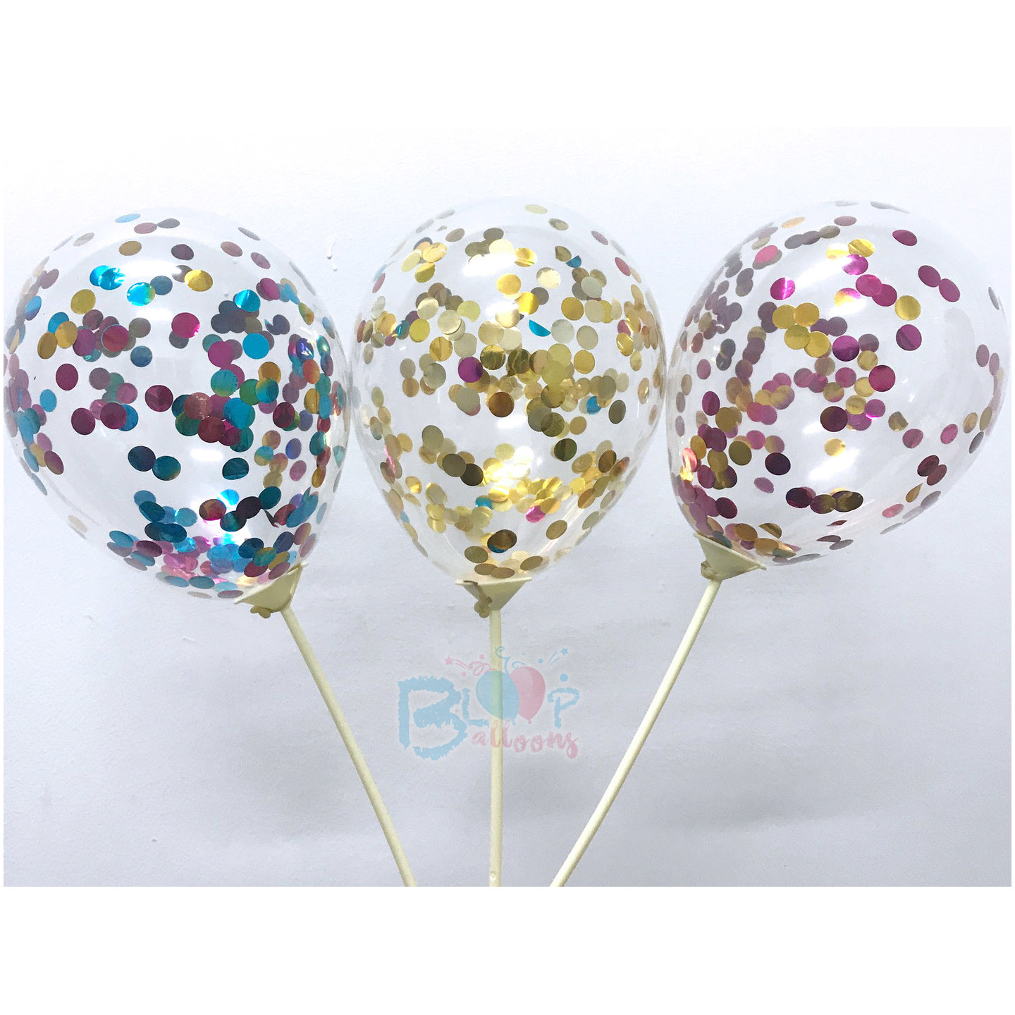 5'' Confetti Latex Balloons