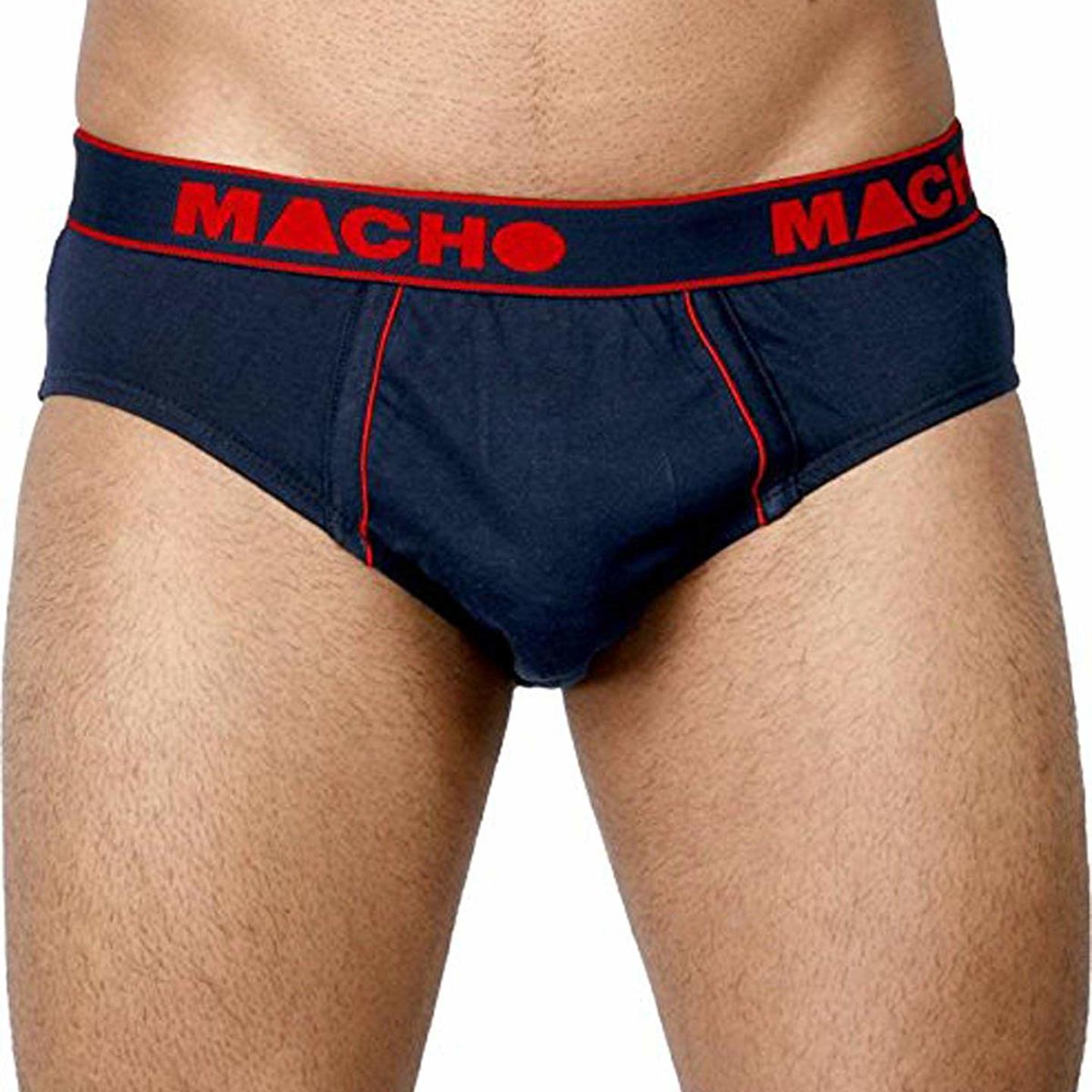 Macho Smart Cut Mens Cotton Brief Multicolor Pack of 5