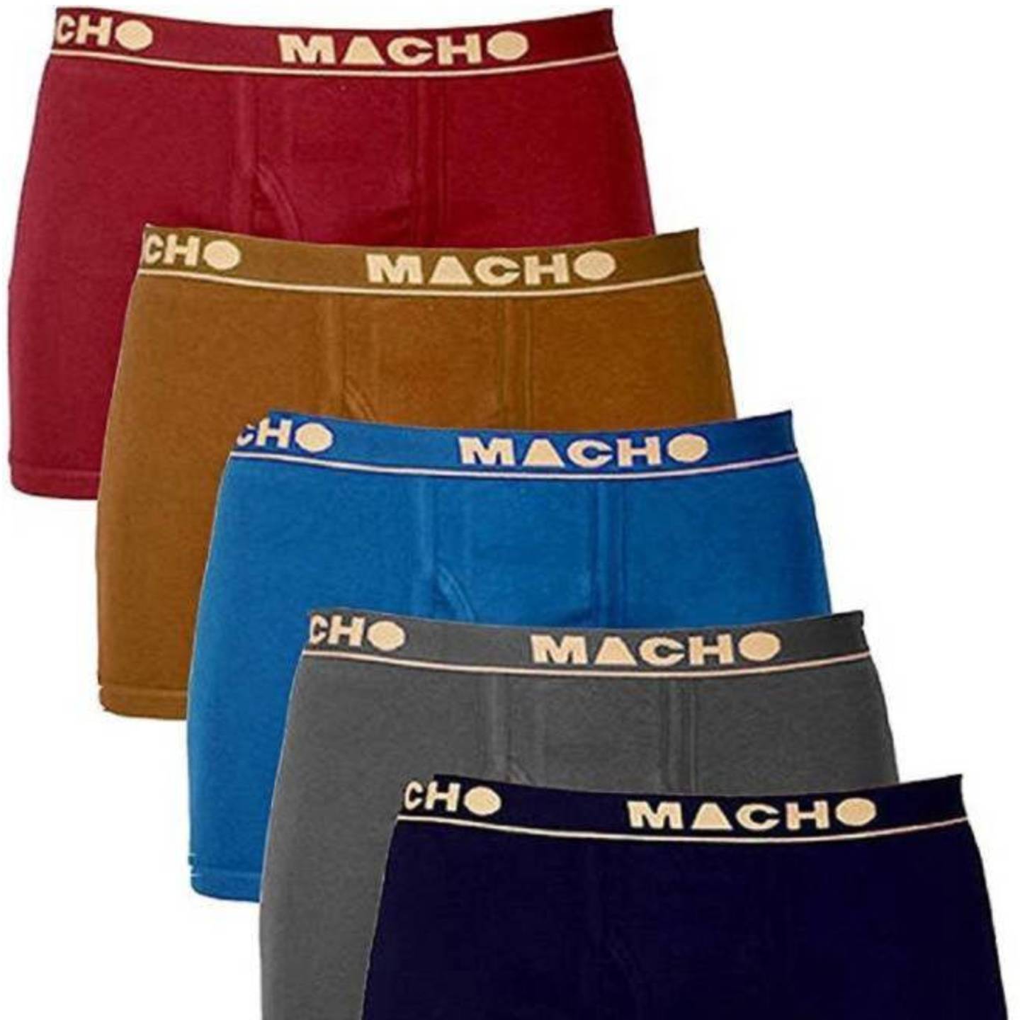 MACHO LONG UNDERWEAR SIZE 32,34,36 5 PC PACK