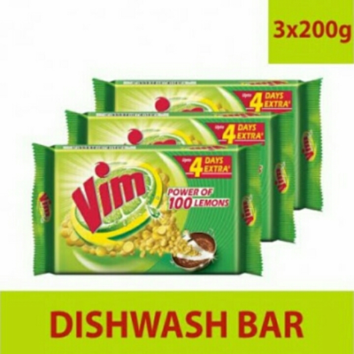 Vim Dishwash Bar - 300gm pack of 3