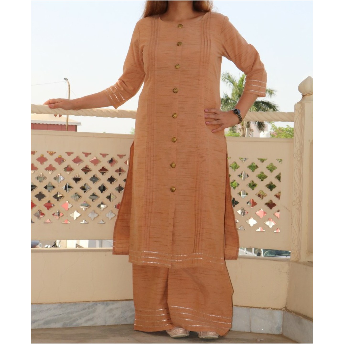 Cotton kurti palazzo