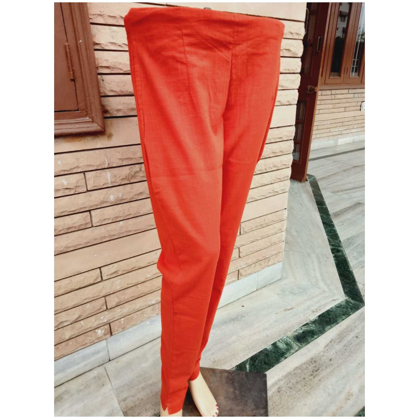 Cotton Orange Pants