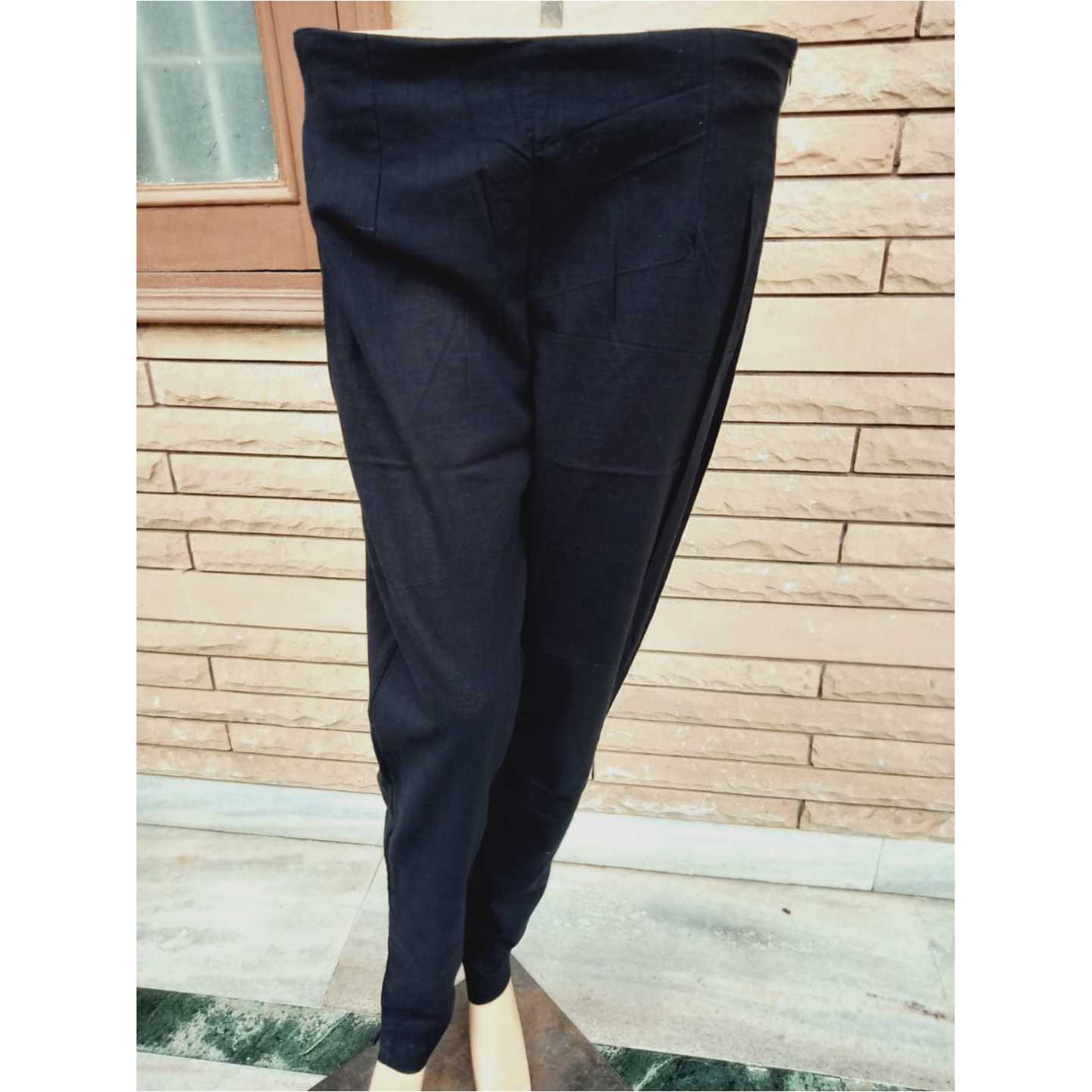 Cotton Black Pants