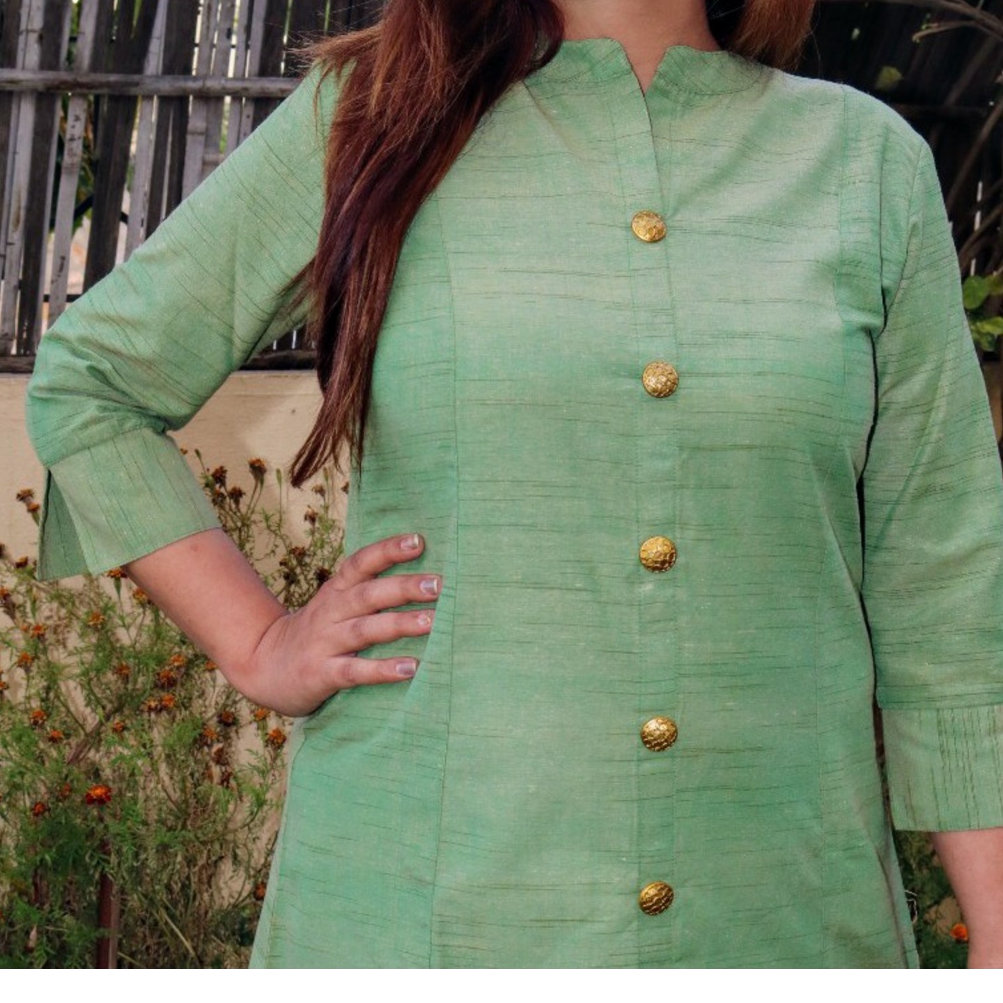 Cotton Green kurti