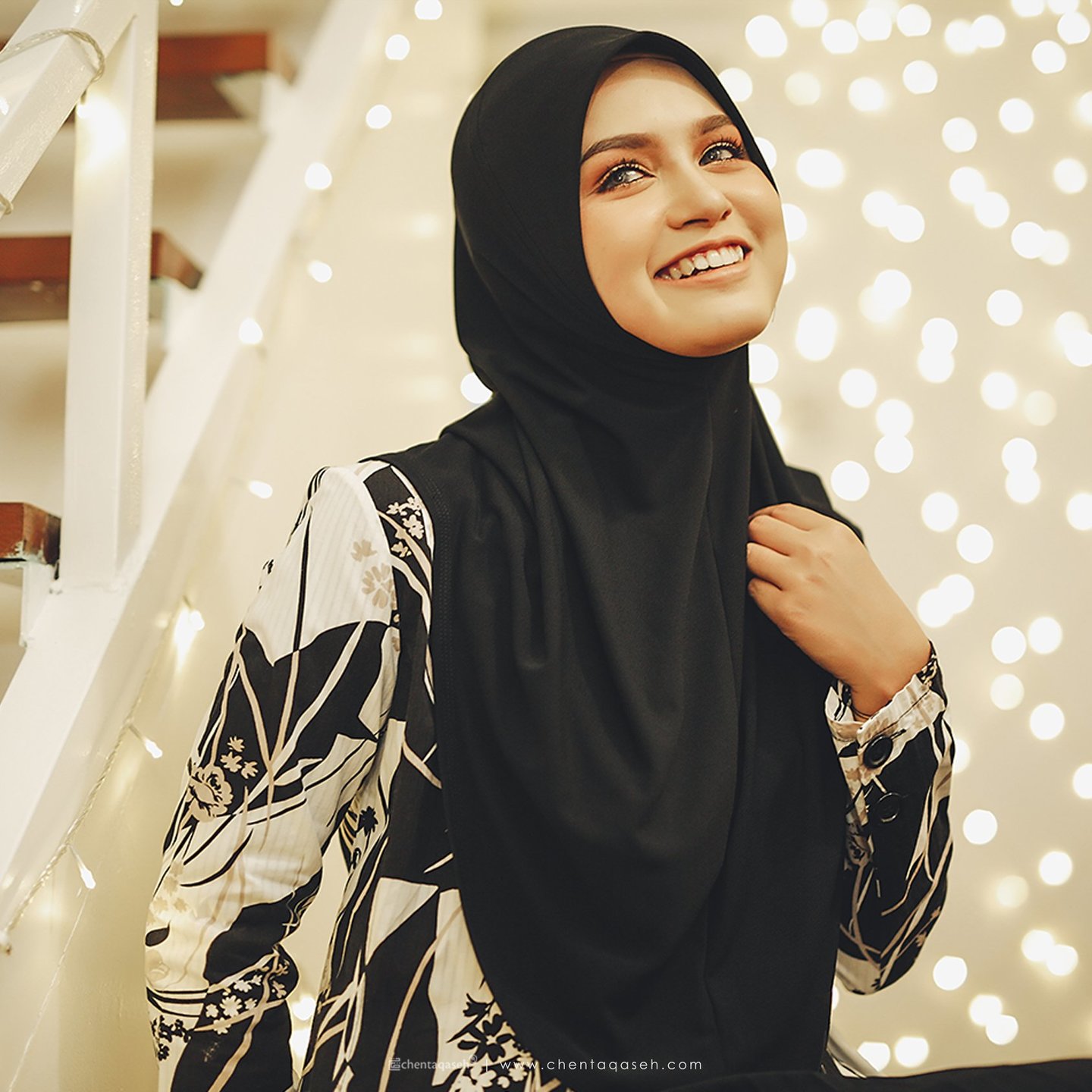 moss crepe instant hijab with soft awning
