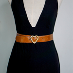 Vintage Moschino Heart Buckle Belt