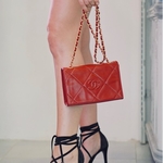 Vintage Chanel Red Lamb Skin Bag