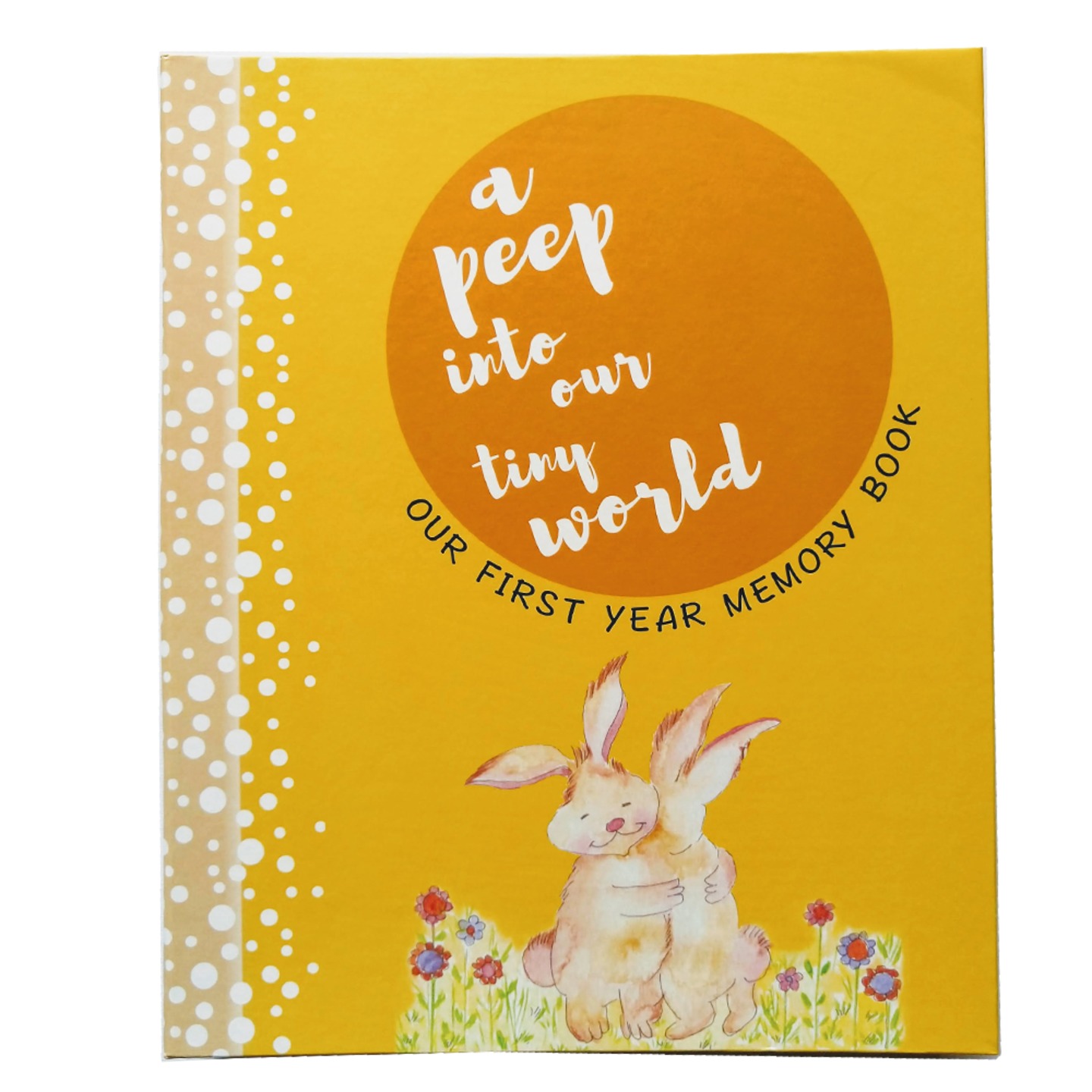 First Year Memory Book For Twins - Bunny Theme