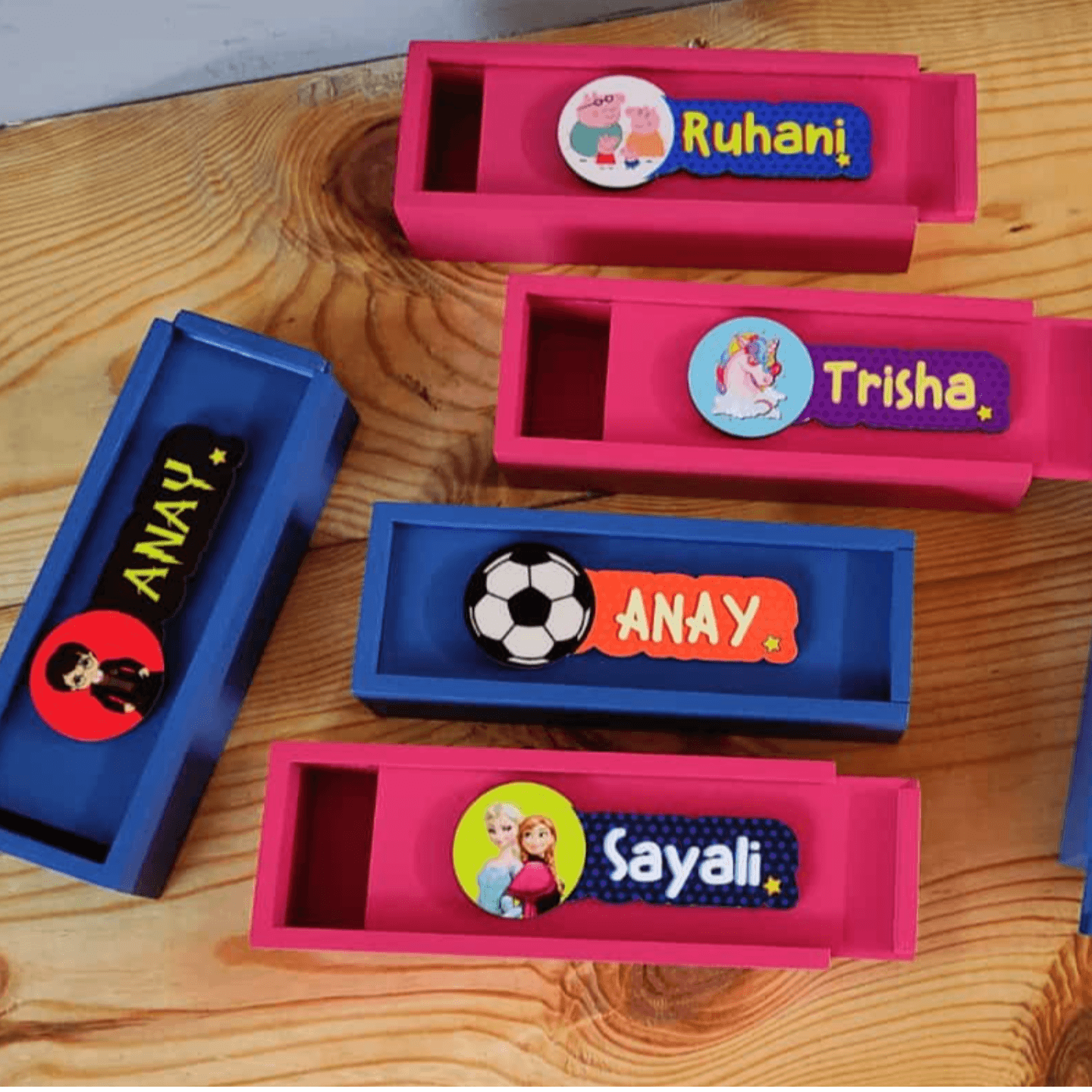 Personalised Wooden Pencil Box