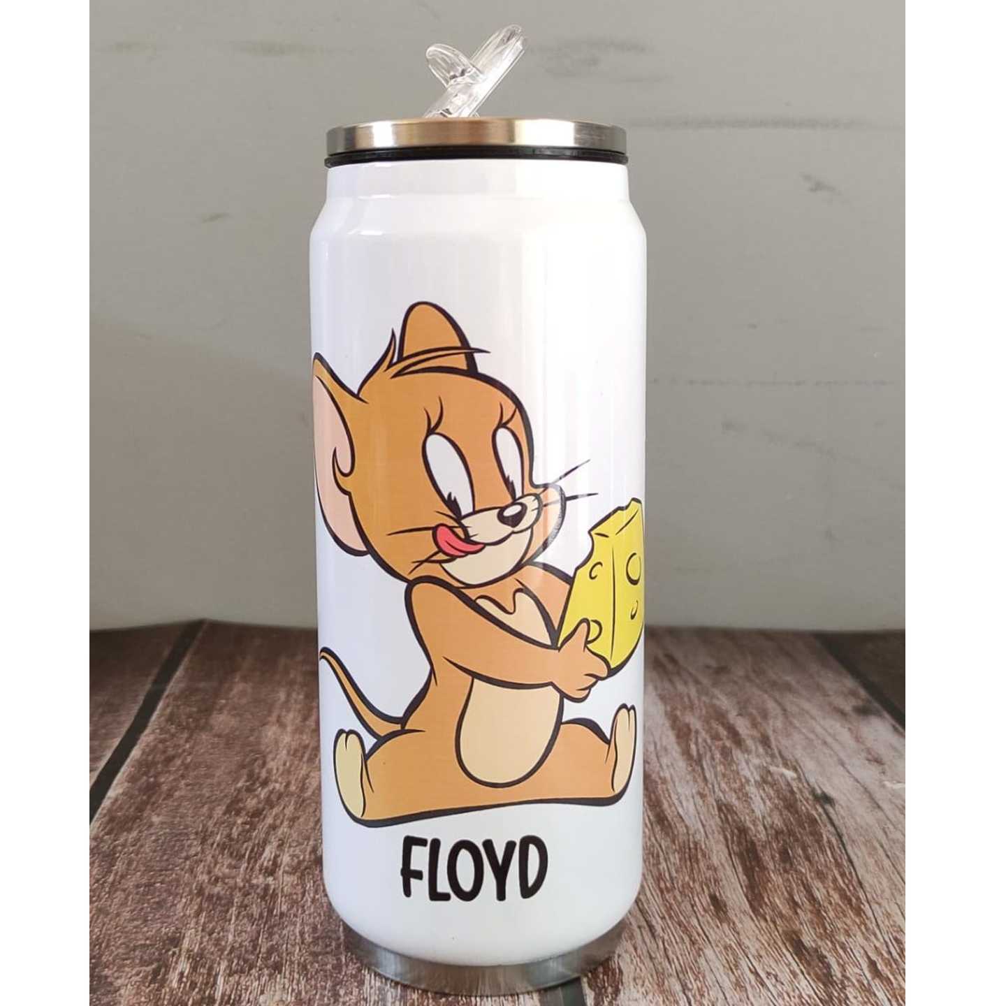 Personalised Sipper Tin Bottle - Tom & Jerry