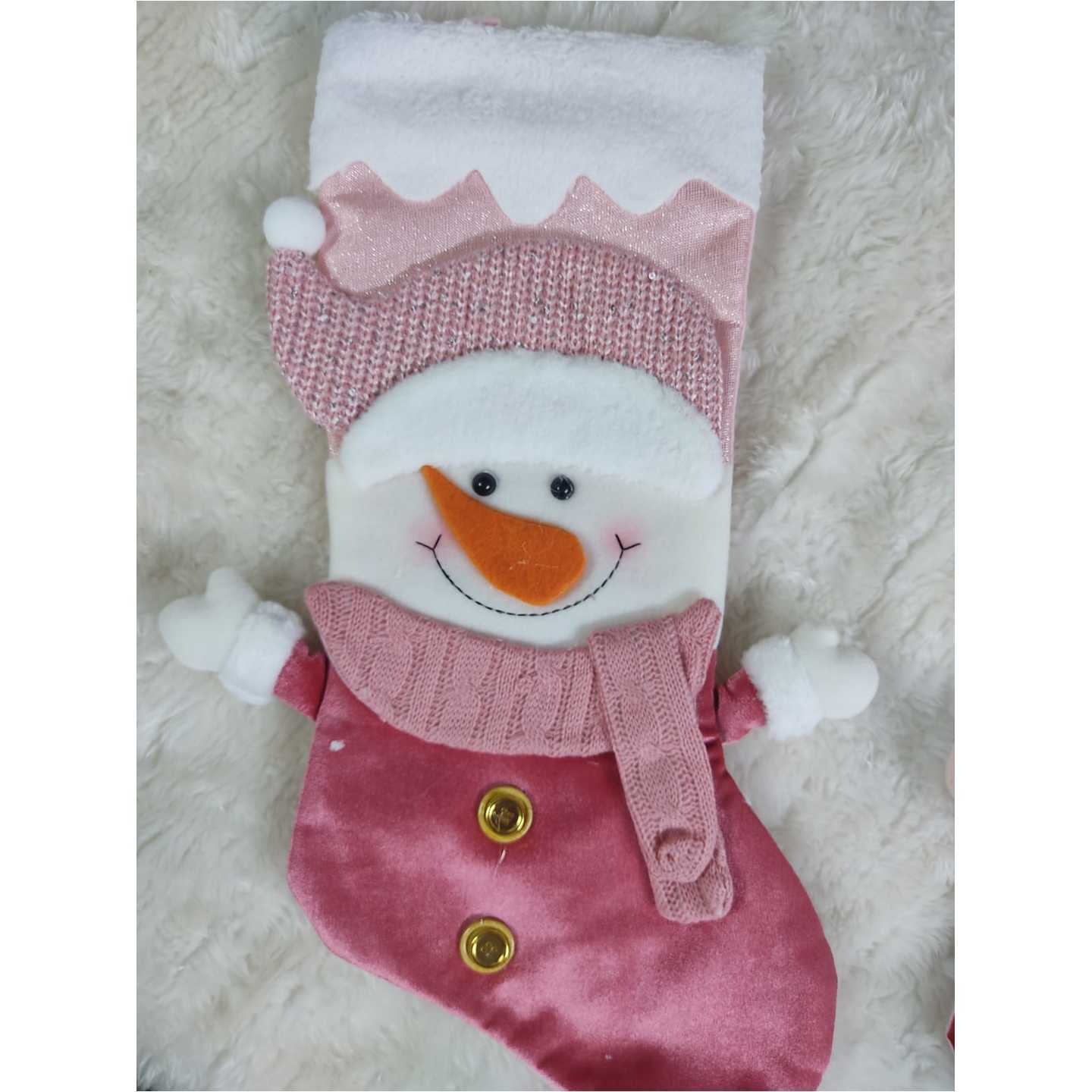 Personalised Stockings - Happy Snowman