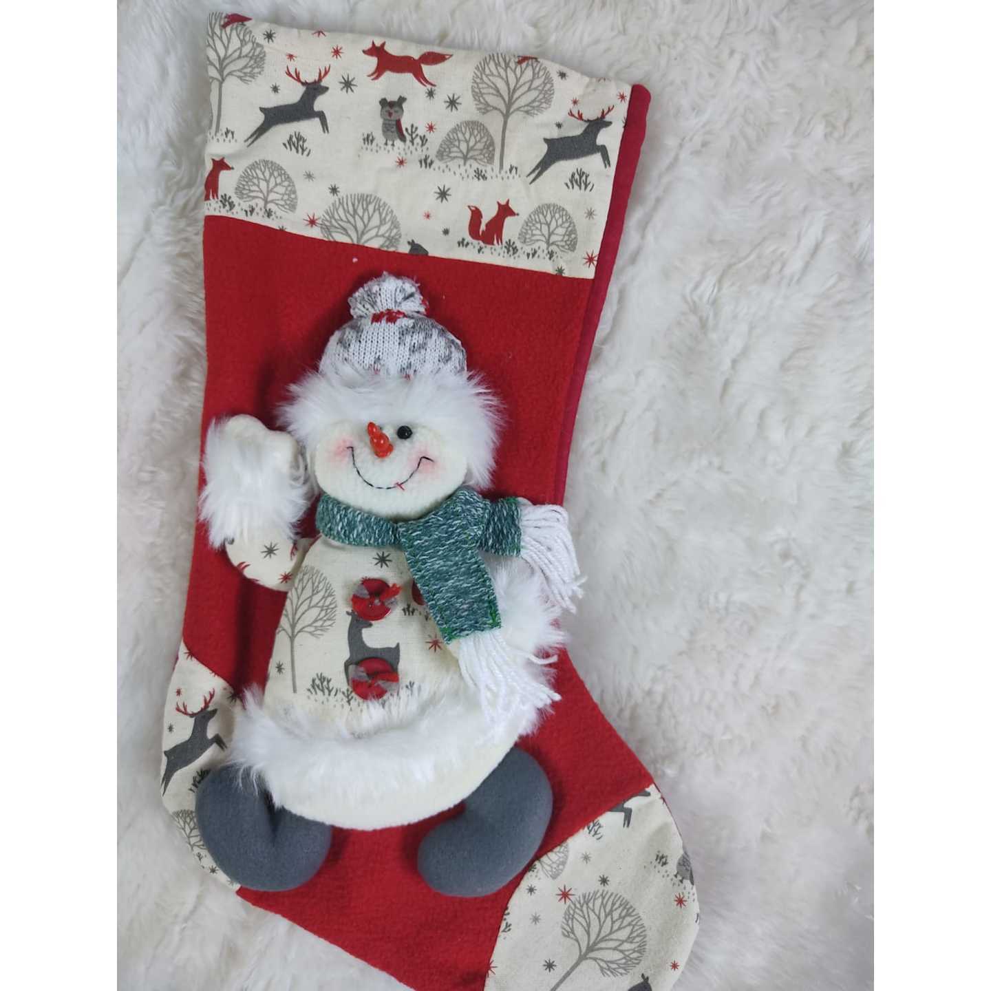 Personalised Stockings - Furry Snowman
