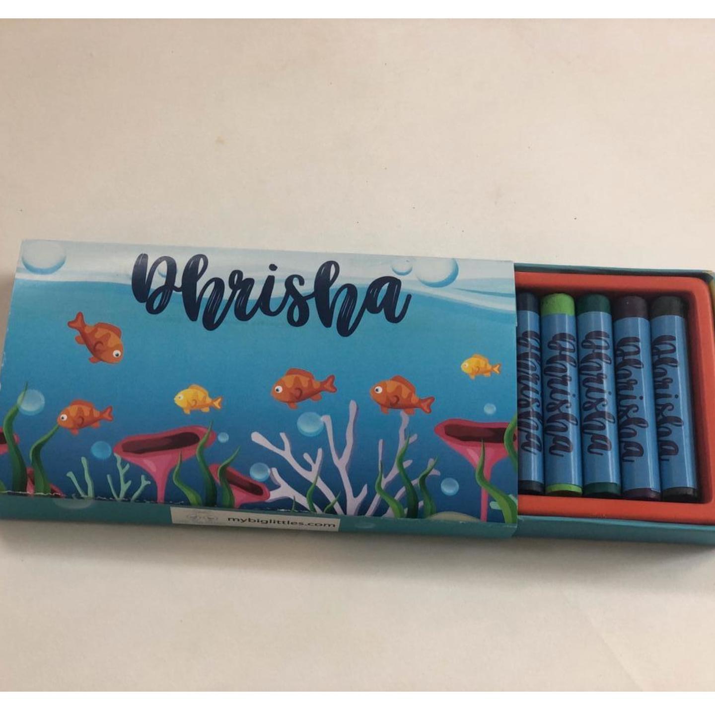 Personalised Crayons - Sea World