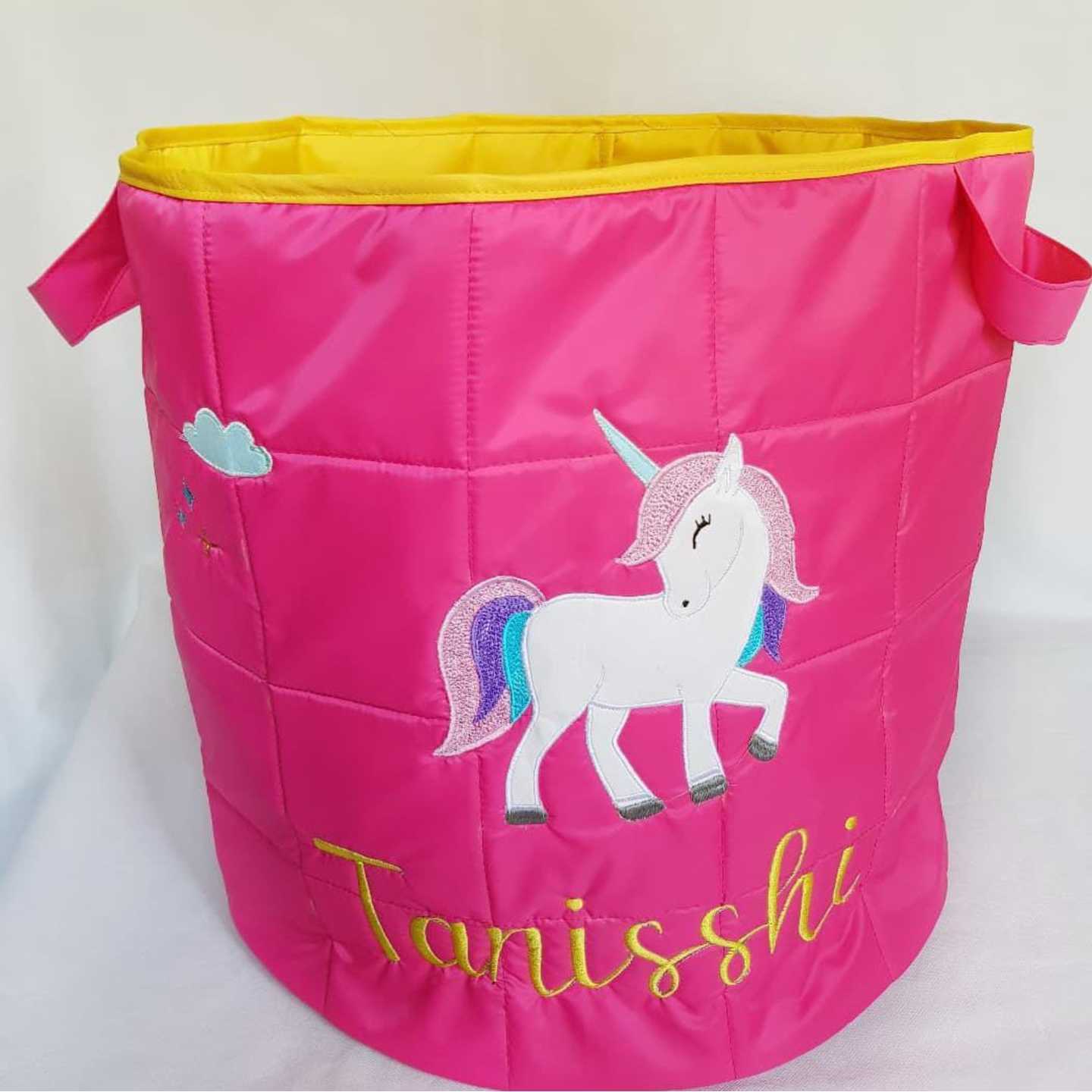 Personalised Storage Basket - Unicorn