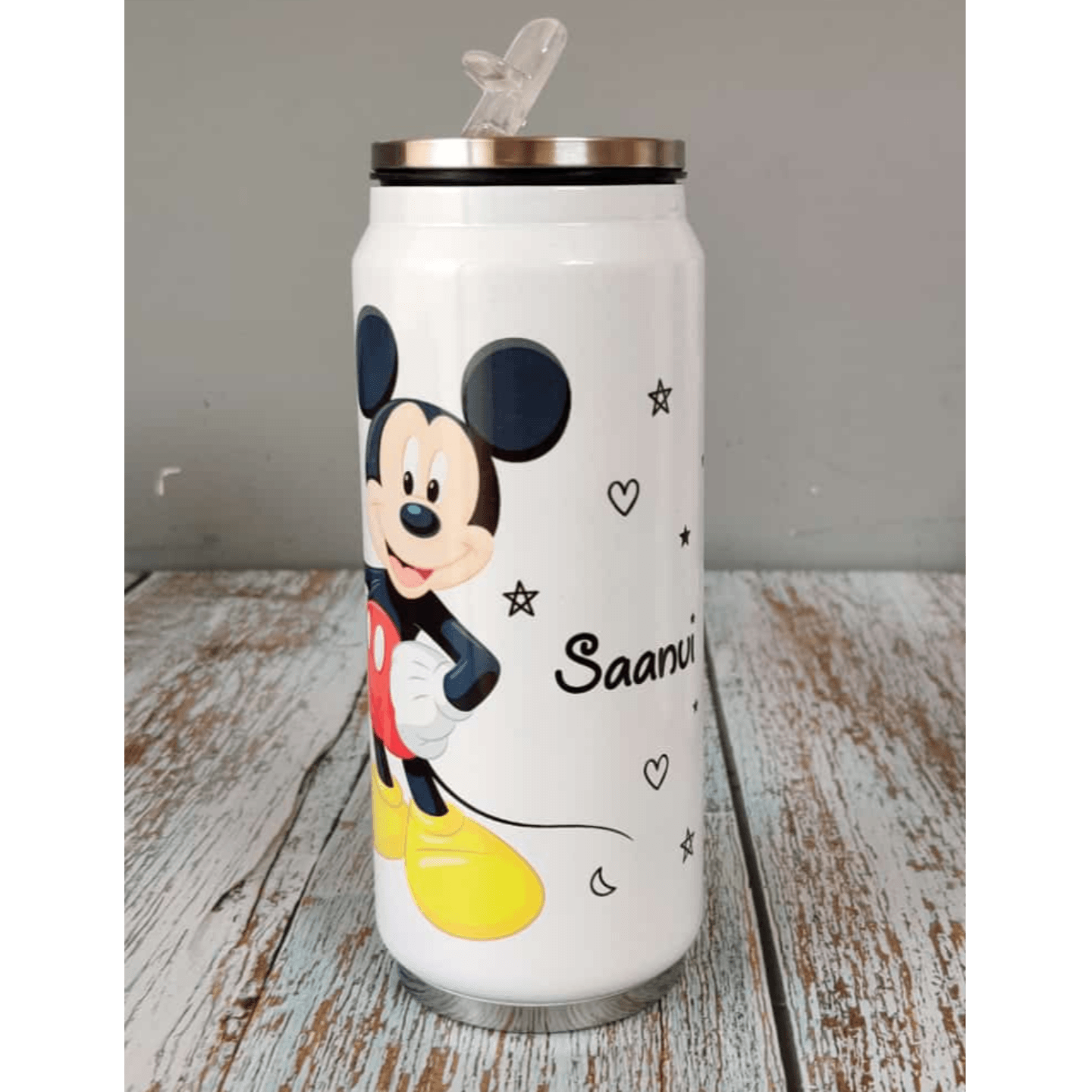 Personalised Sipper Tin Bottle - Mickey Mouse