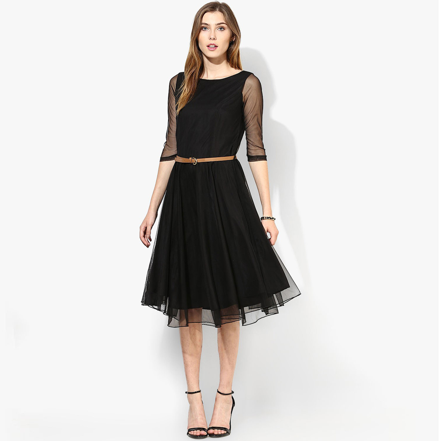 Kartiklifestyle Designer Western  Dress Fabric Soft Net, Inner-Heavy American Crepe Stitched Kurtis.