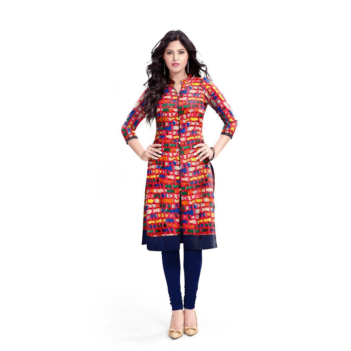 Kartiklifestyle Designer Kurti Fabric Rayon Stitched Kurtis.