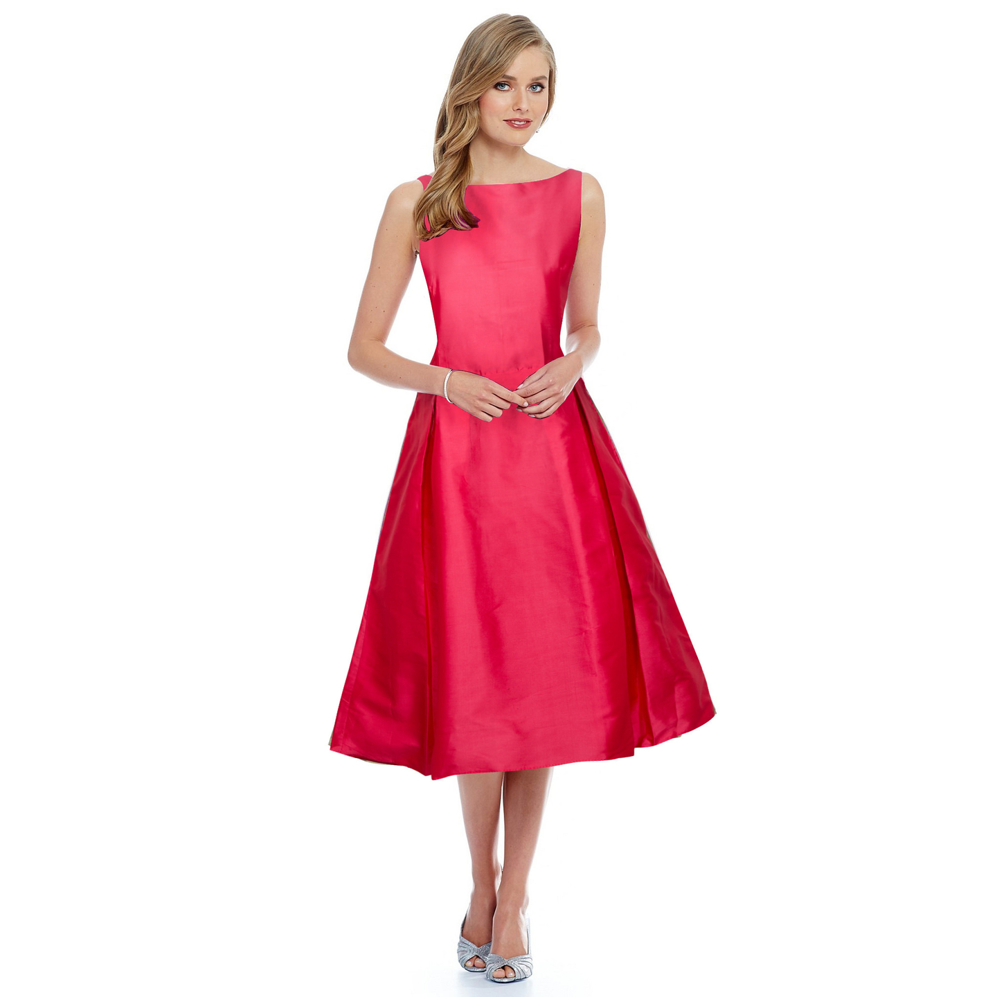 Kartiklifestyle Designer Western  Dress Fabric Taffeta Silk Stitched Kurtis.