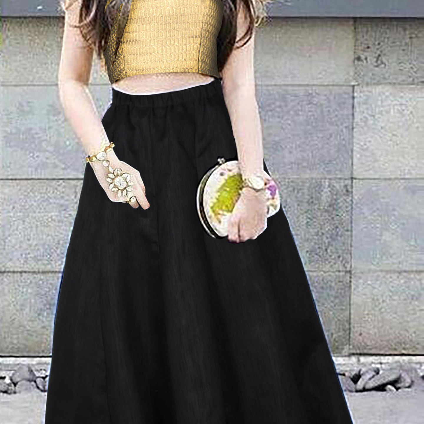 Kartiklifestyle Designer Lehengas Fabric Heavy Banglory Satin Silk, Blouse - Taffeta Silk Stitched (Blouse Unstitched)