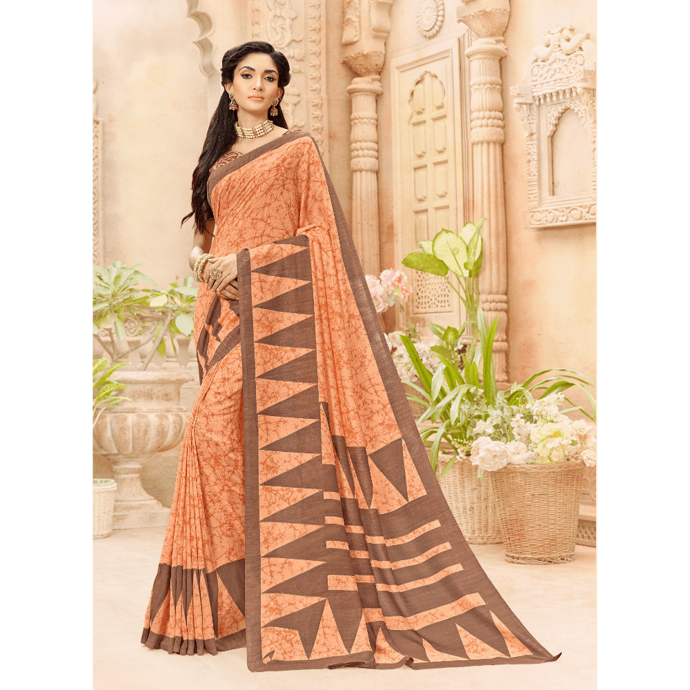 Beautiful Printed Rayon Silk Sarees 